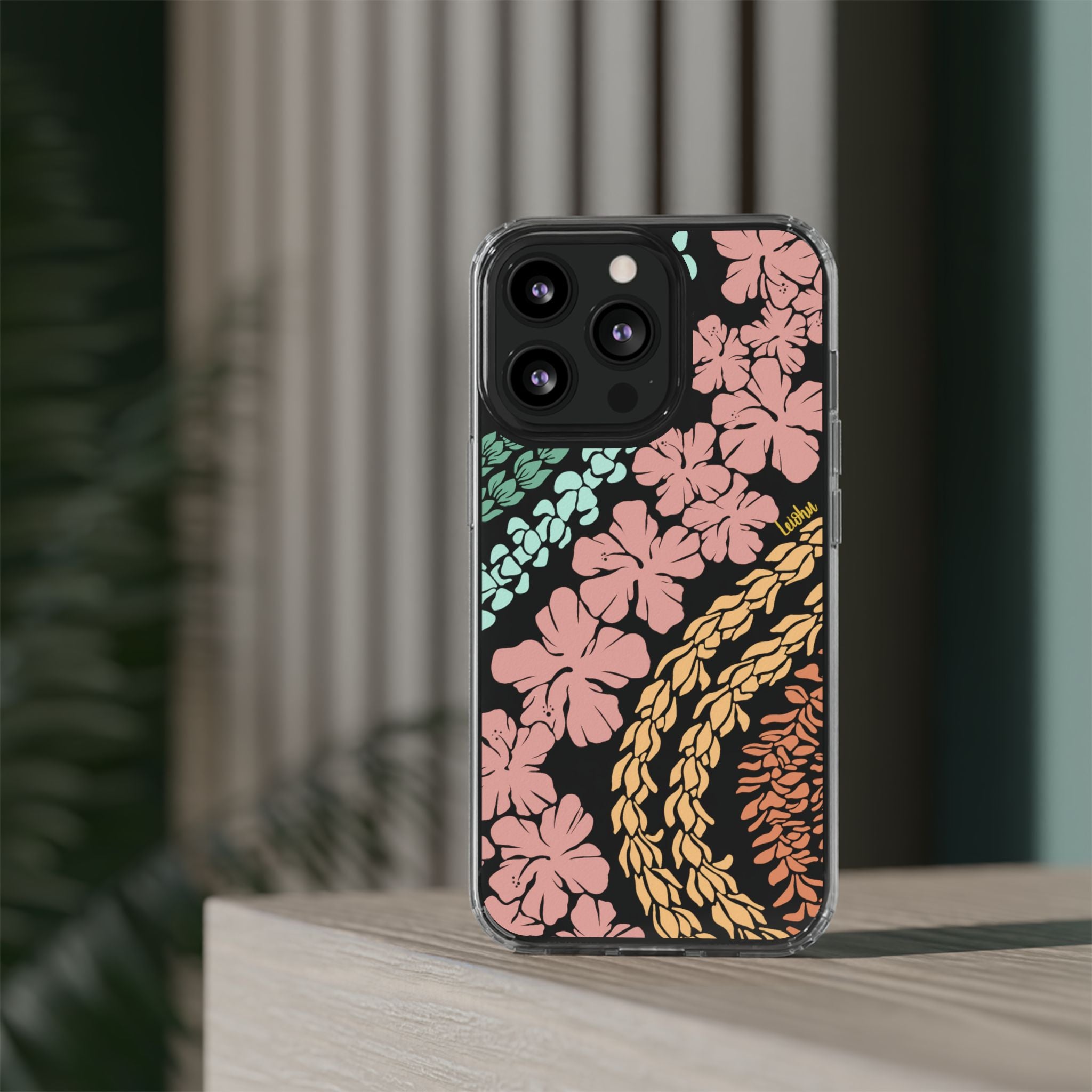 Groovy Lei Clear Phone Case - Slim Protective Cover for iPhone & Samsung - Perfect for Everyday Use, Travel & Outdoor Activities