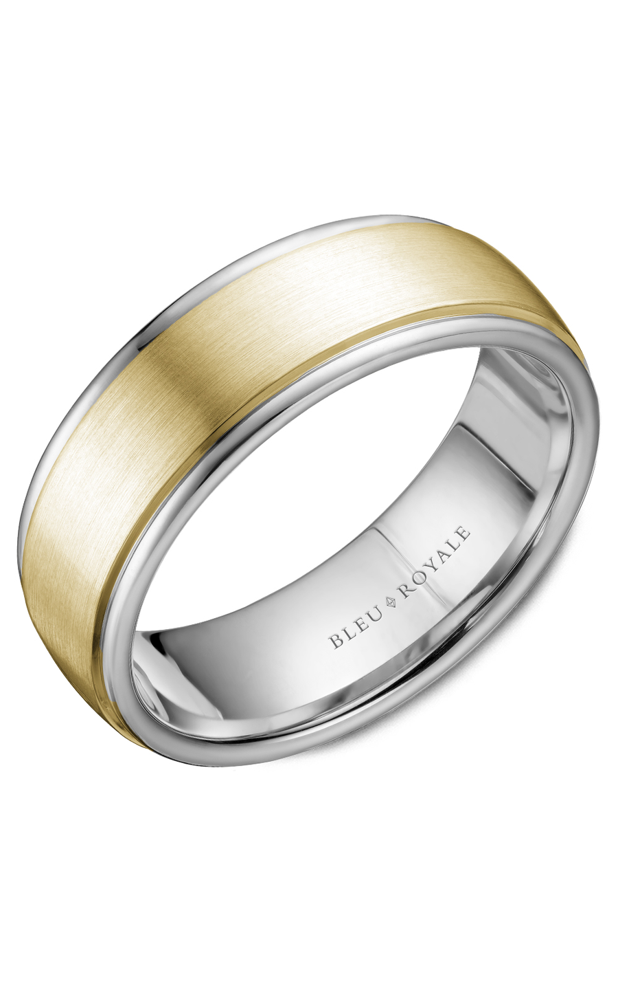 Bleu Royale Men's Wedding Band RYL 058YW75 - 14K Yellow Gold Classic Ring for Groom, Engagement & Anniversary - Perfect for Formal Events & Romantic Occasions
