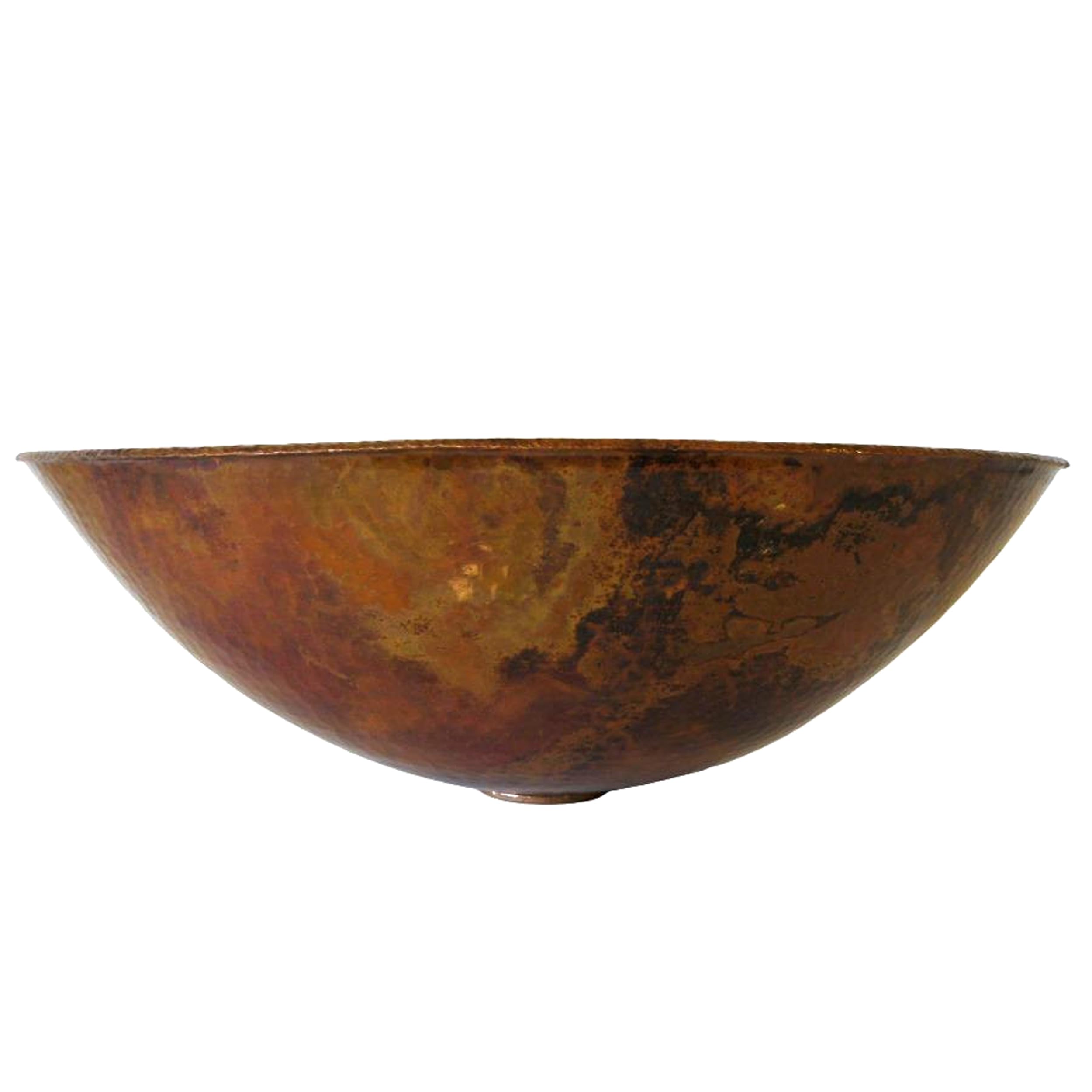Novatto BILBOA Copper Vessel Sink Set - Oil Rubbed Bronze Finish - Modern Bathroom Vanity Sink for Farmhouse, Rustic & Contemporary Home Decor