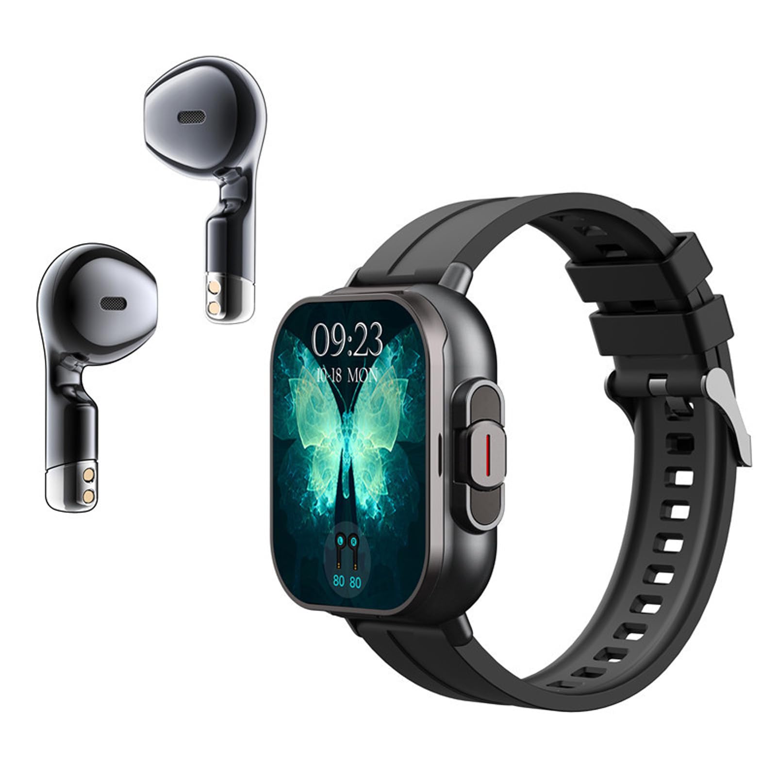 2.01 Inch Smart Watch with Earbuds - 2-in-1 Fitness Tracker with HD Touch Screen, Multiple Sports Modes, Remote Camera Control for Men & Women - Perfect for Running, Gym Workouts & Daily Activity Tracking