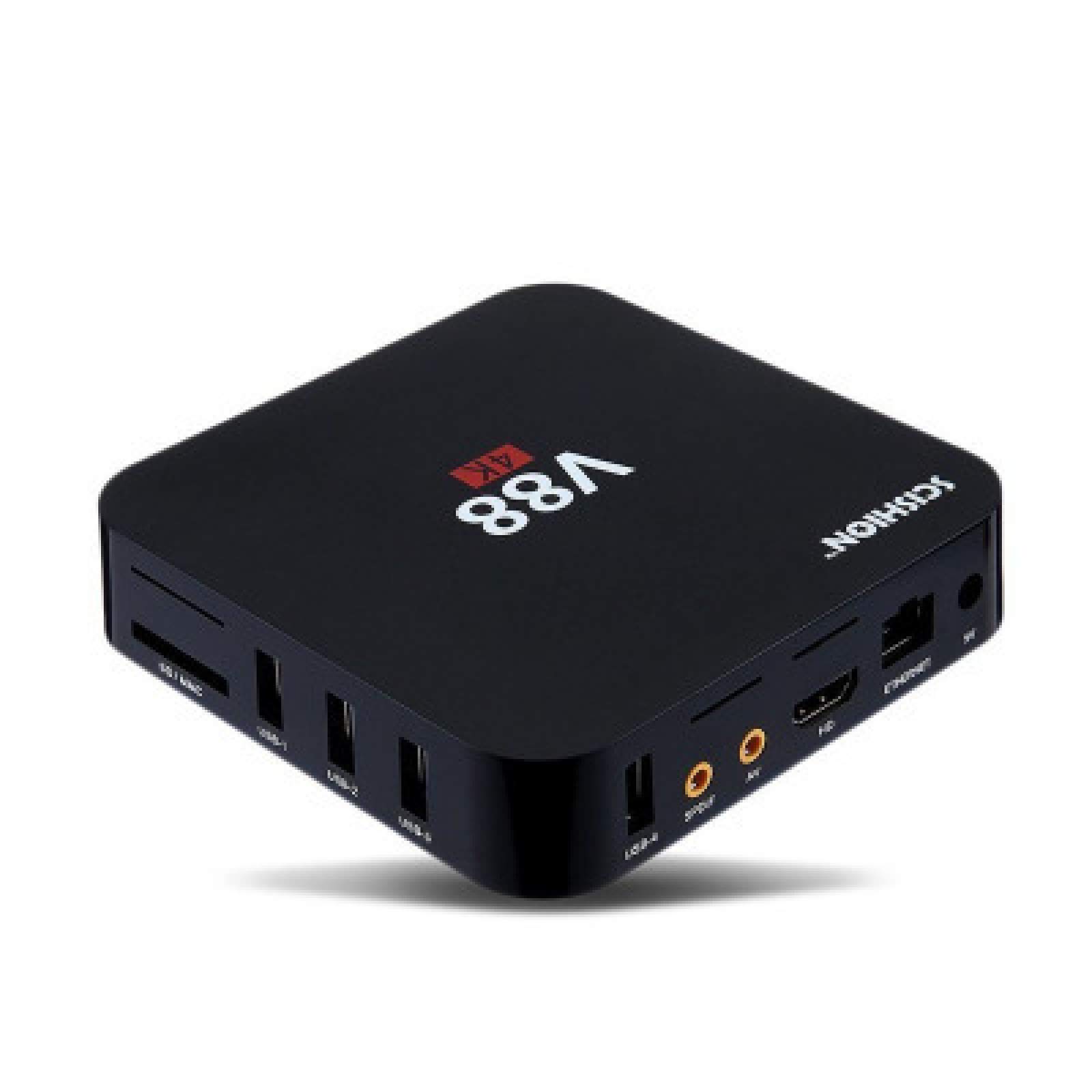 Android TV Box V88 - 4K Ultra HD Smart Media Player with Quad Core Processor, Android 6.0 OS, 8GB Storage, WiFi & HDMI - Perfect for Home Entertainment, Streaming Movies & Online Gaming