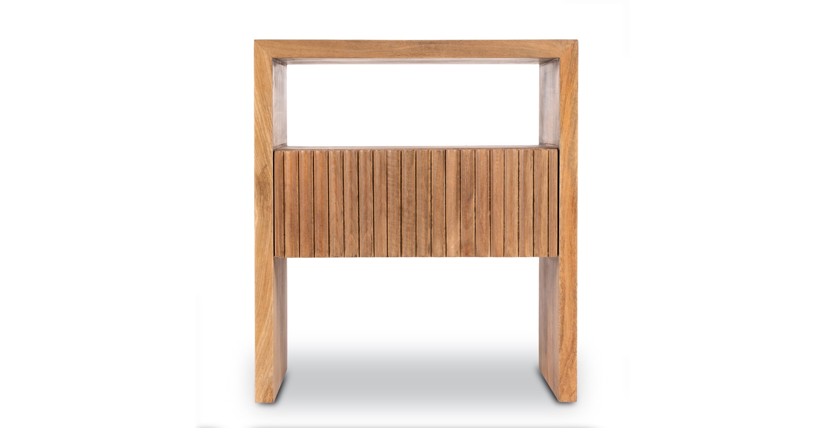 Modern Leeds Nightstand with Drawer - Stylish Bedside Table for Bedroom, Living Room, or Office - Perfect for Storage and Decor