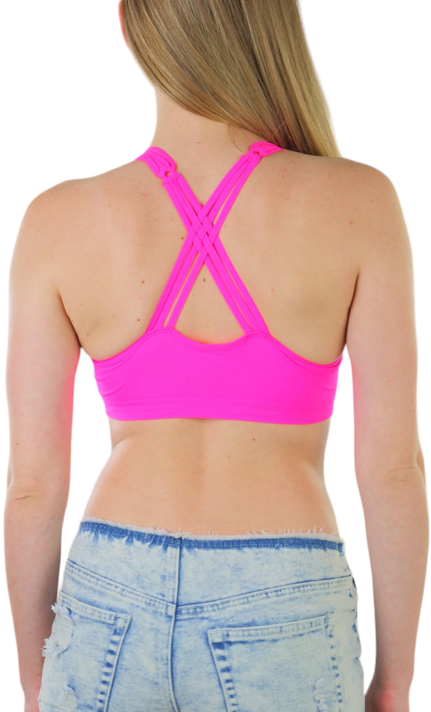 ToBeInStyle Women's Seamless Wire-Free Sports Bras & Bralettes - Supportive, Comfortable for Yoga, Running, Gym & Everyday Wear