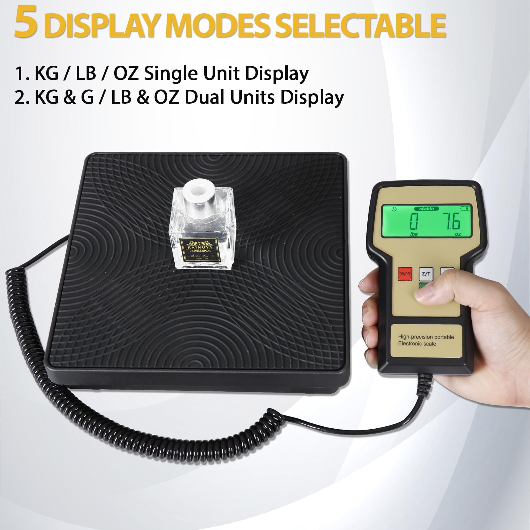 F2C Digital Refrigerant Electronic Charging Scale - HVAC AC Manifold Gauge Set for R134a - Professional Automotive & Home AC Repair Tool Kit