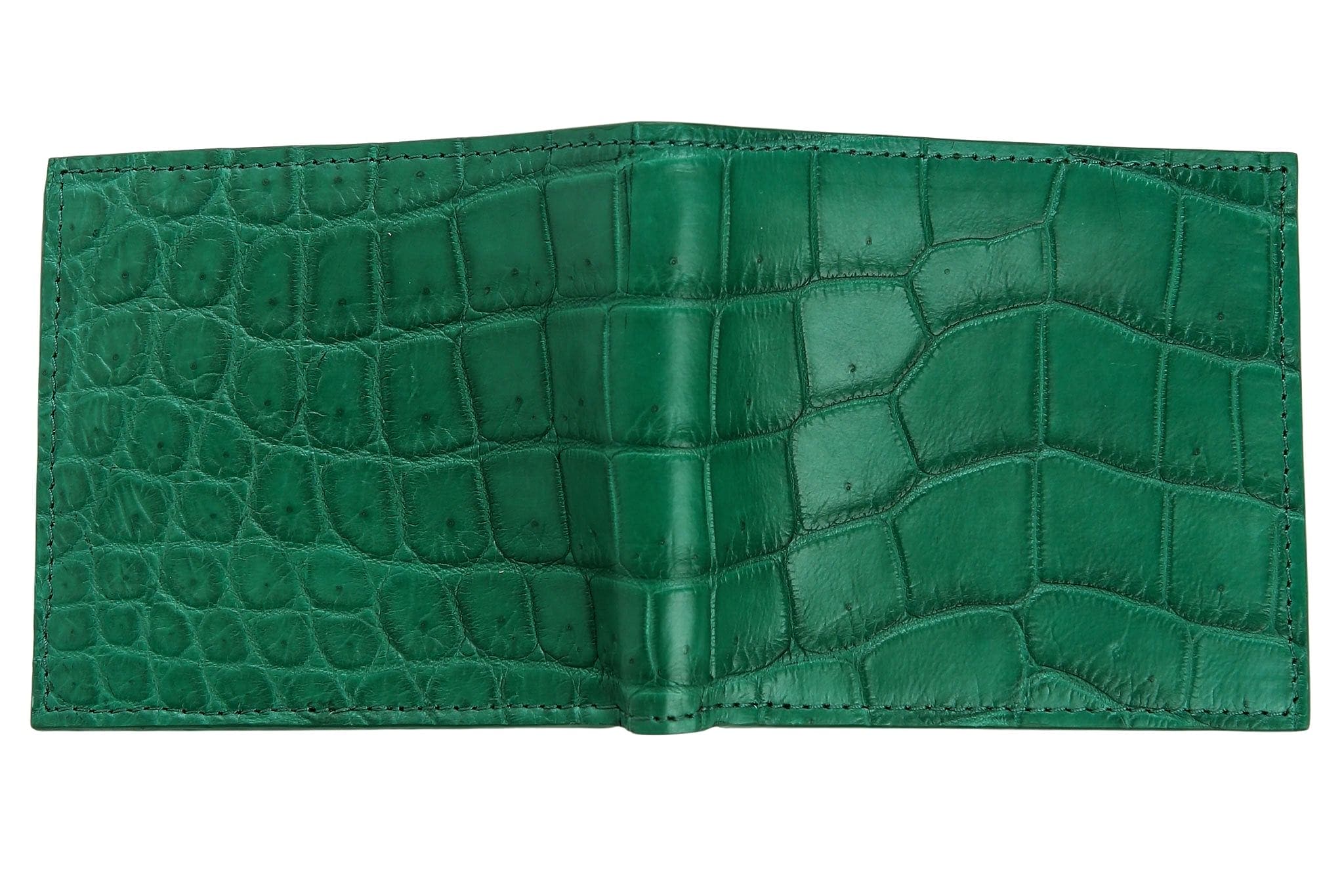 Premium Genuine Crocodile Leather Men's Wallet - Slim RFID Blocking Bifold Wallet for Business & Travel - Luxury Gift for Him