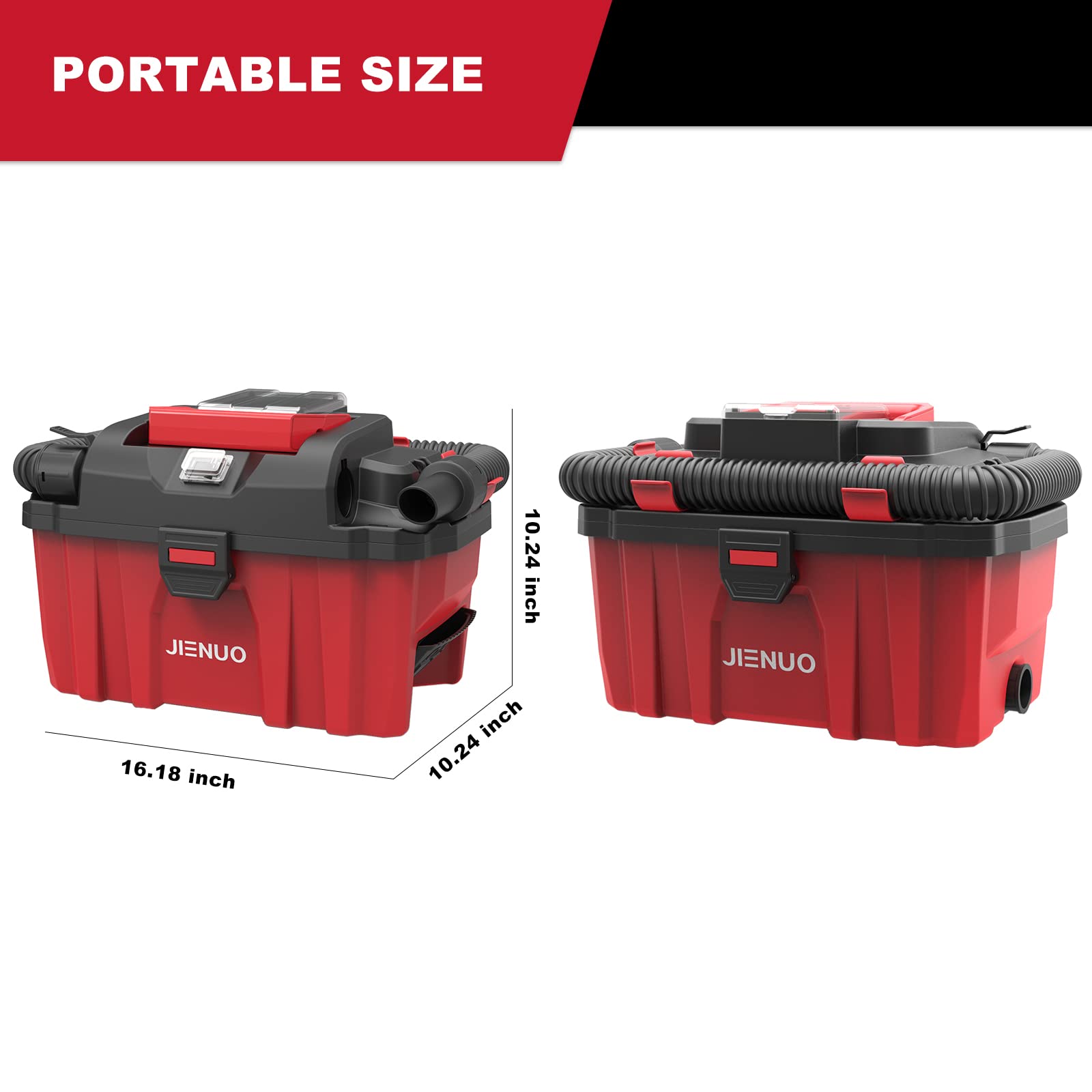 20V Cordless Wet Dry Vacuum Cleaner - 2.5 Gallon Portable Shop Vac with Blower, 4.0Ah Battery & Charger - Ideal for Car Detailing, Home Cleaning, Garage Workshop & Commercial Use
