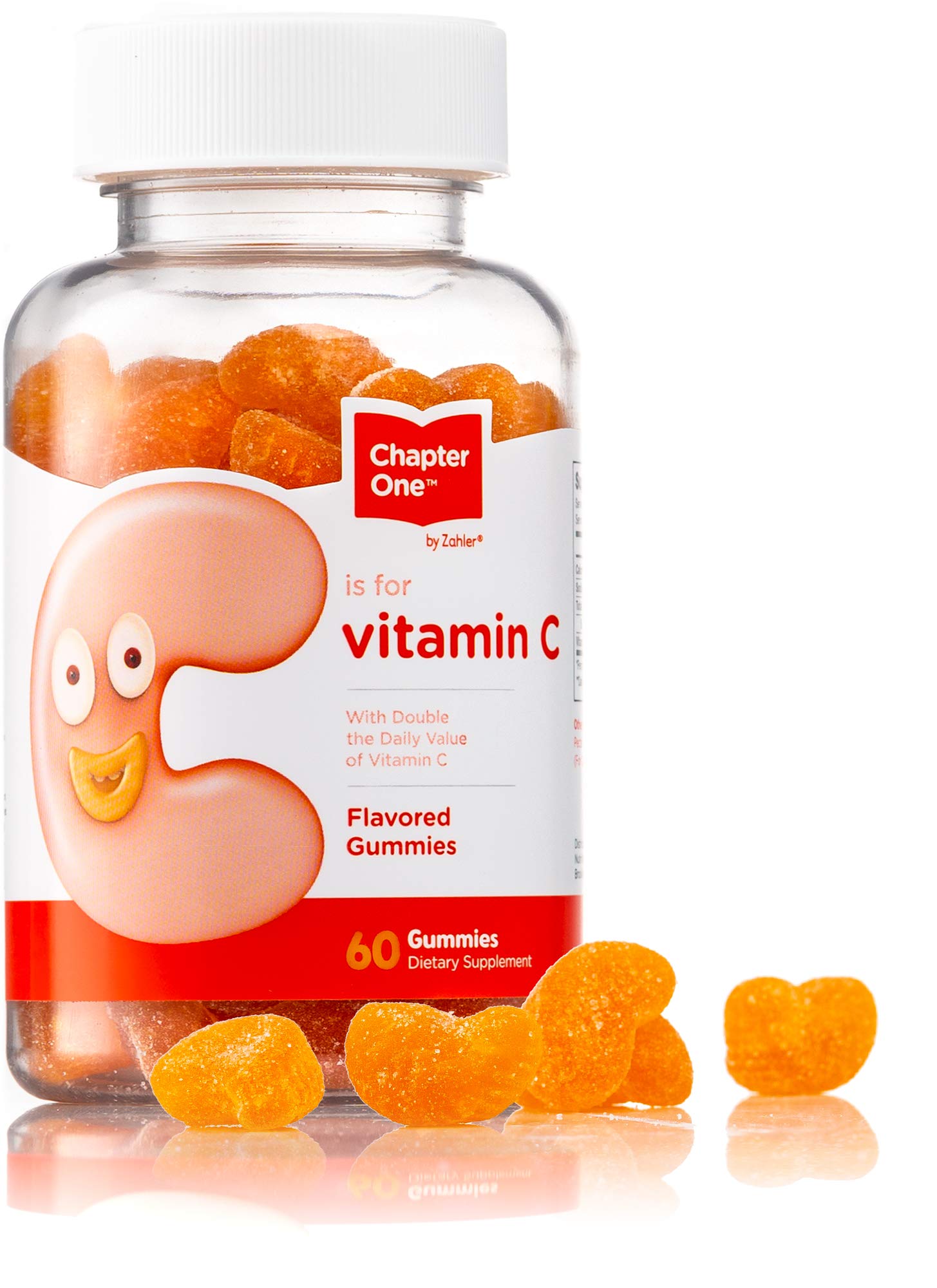 Chapter One Vitamin C Gummies for Kids - Delicious Chewable Immune Support Supplement, Kosher Certified (60 Count) - Perfect for Daily Immunity Boost & School Lunchboxes