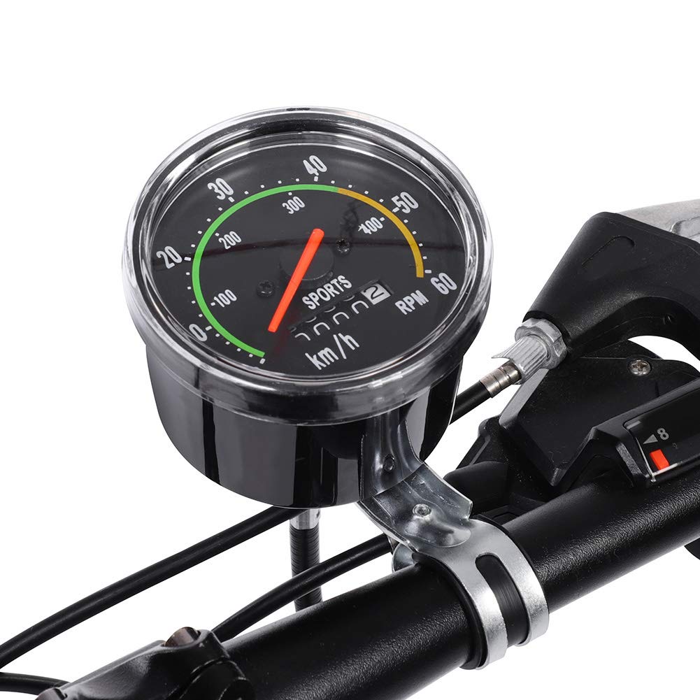 High Precision Mechanical Bike Speedometer Odometer - Durable Aluminum Alloy Cycling Computer for Road & Mountain Bikes - Track Speed, Distance & Ride Data for Cycling Enthusiasts