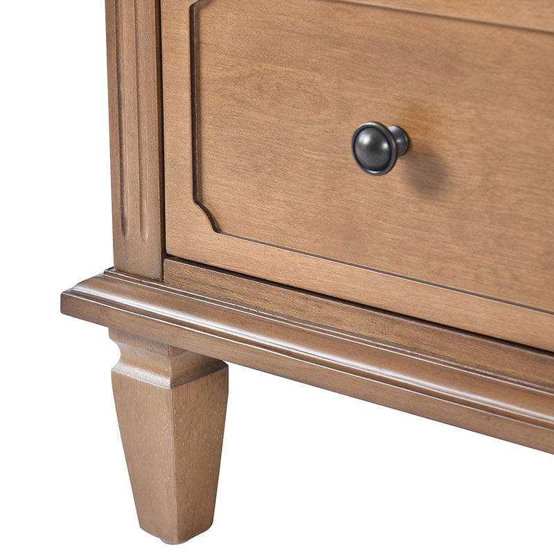 Isidro Accent Chest of Drawers with USB Charging Station - Modern Bedroom Dresser with 3 Drawers & Built-in Power Outlets - Perfect for Bedside Storage & Device Charging in Home, Office or Dorm Room