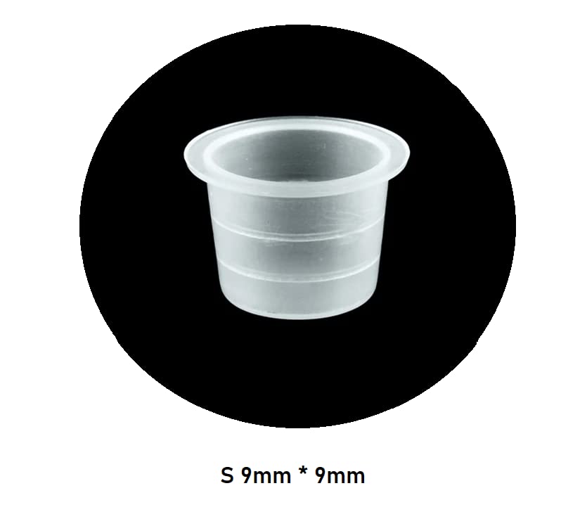 200 Pcs Disposable Plastic Tattoo Ink Cups - Small Size for Professional Tattoo Artists | Perfect for Tattoo Studios, Home Use & Hygiene Practices