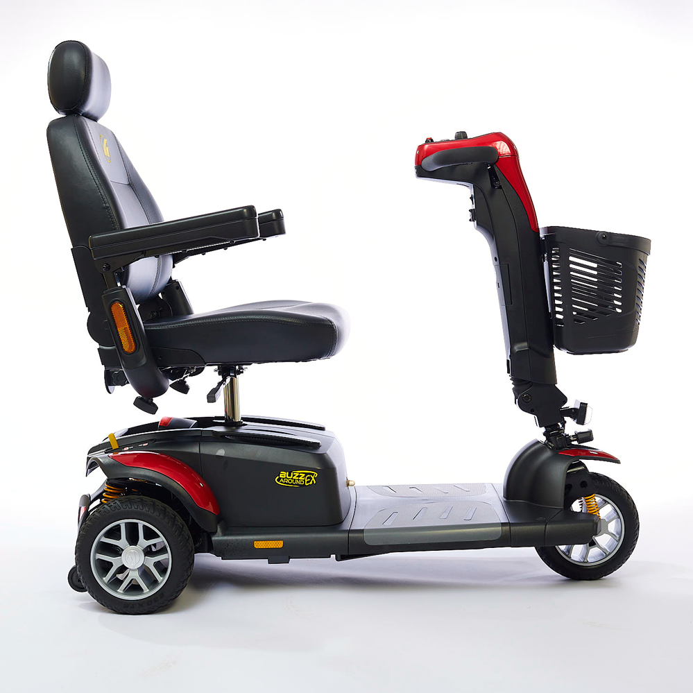 Golden Technologies BuzzAround LX 3-Wheel Travel Scooter - Lightweight Mobility Scooter for Adults & Seniors - Perfect for Shopping, Travel & Outdoor Activities