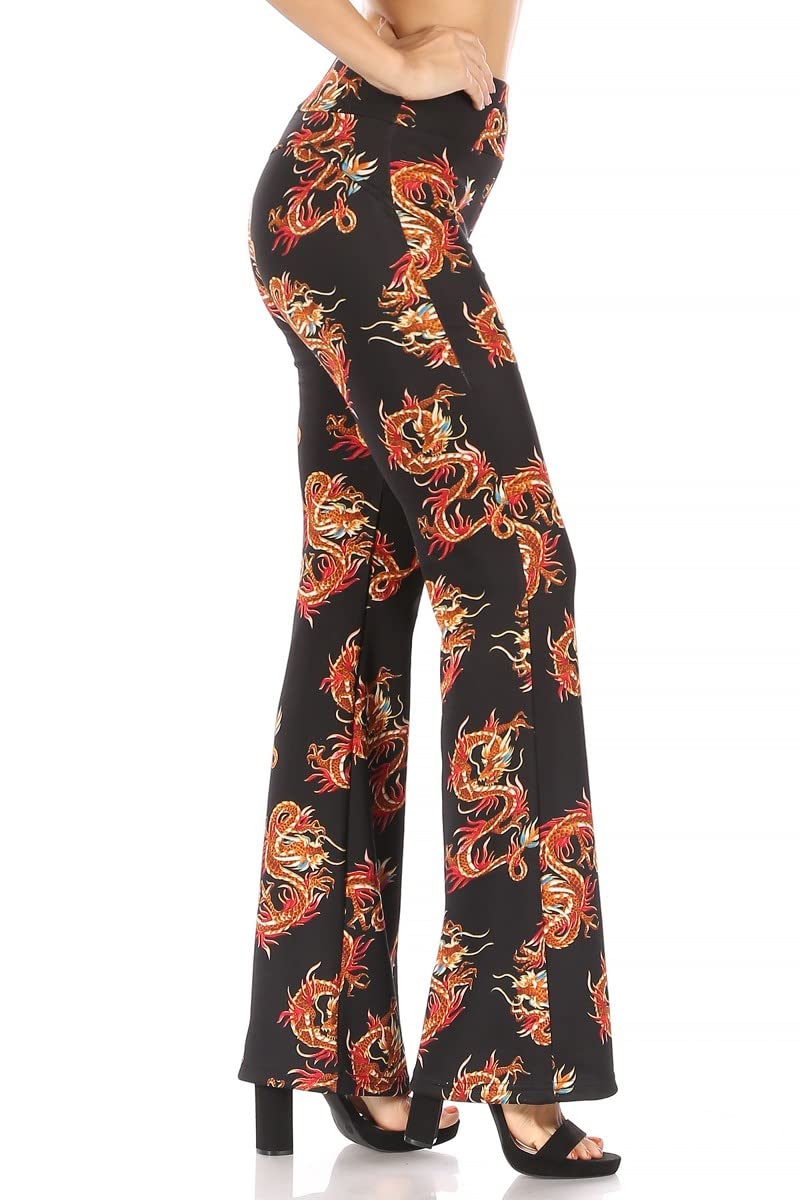 ShoSho Women's High Waist Bootcut Flare Pants - Wide Leg Bell Bottom Trousers for Work, Office & Casual Outfits | Stretchy Comfort & Dressy Style