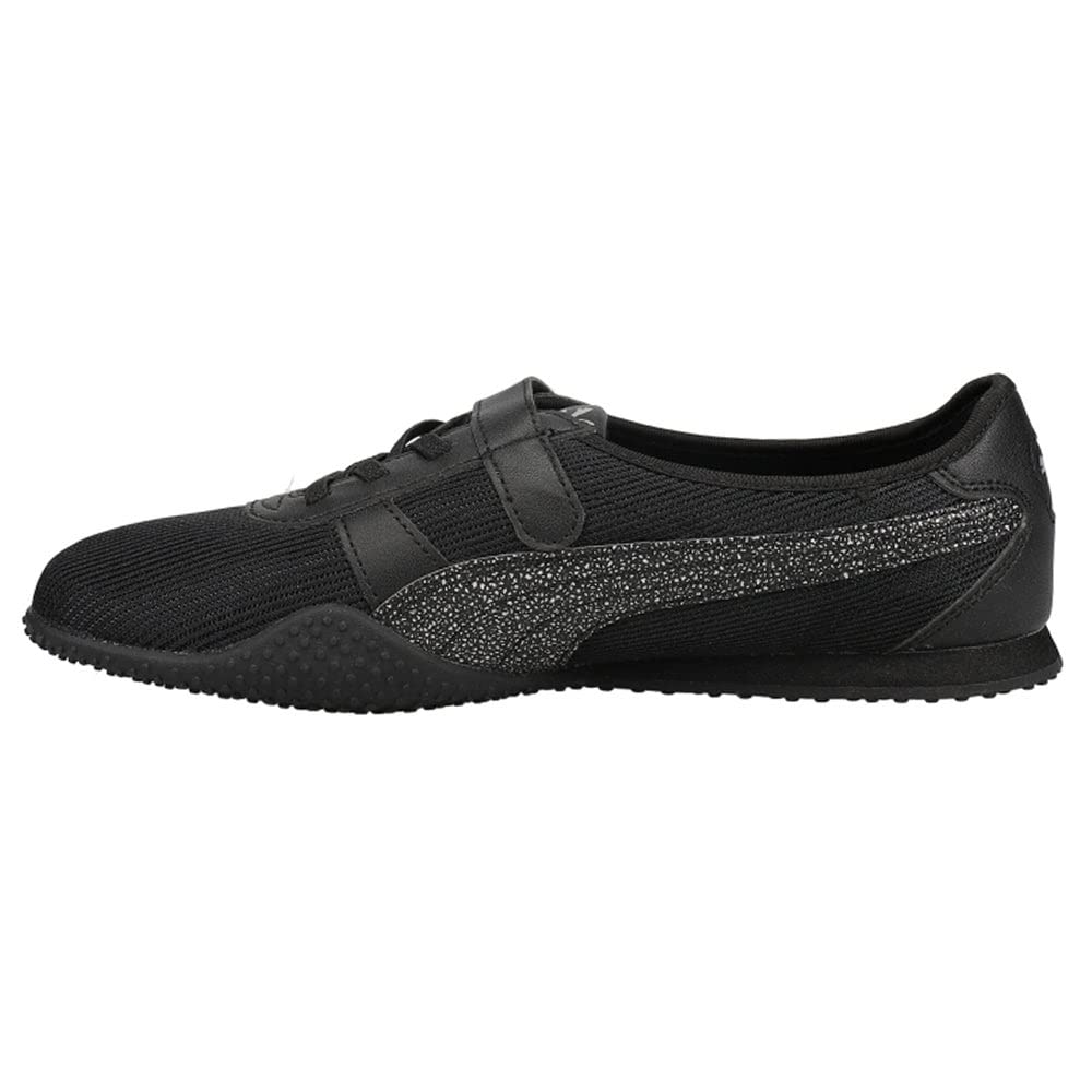 PUMA Women's Bella V Clean Astro Lace-Up Sneakers - Black Casual Shoes for Walking, Running & Everyday Wear