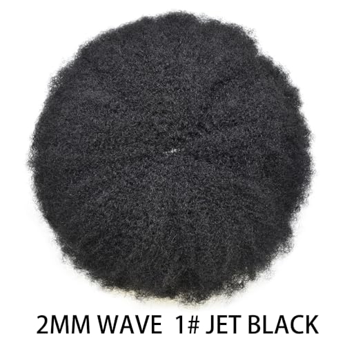 1# Jet Black-2mm Kinky Curly