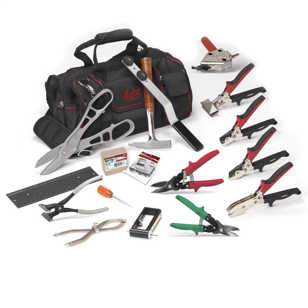 Malco STKMR HVAC Tool Starter Kit - Professional HVAC Installation & Repair Tools for Contractors | Perfect for Ductwork, Sheet Metal, and HVAC System Maintenance