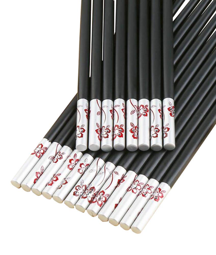 Premium 10-Pair Reusable Alloy Chopsticks Set - Durable & Elegant Dining Chopsticks for Home, Restaurant, and Asian Cuisine | Perfect for Sushi, Ramen, and Family Gatherings