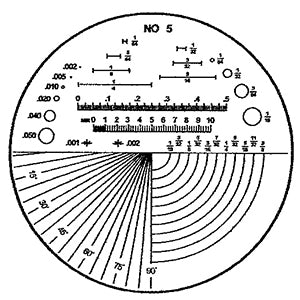10x Reticle #5 Magnifier - Precision Optical Comparator for Jewelry, Electronics & PCB Inspection | Ideal for Watchmaking, Circuit Board Repair & Quality Control