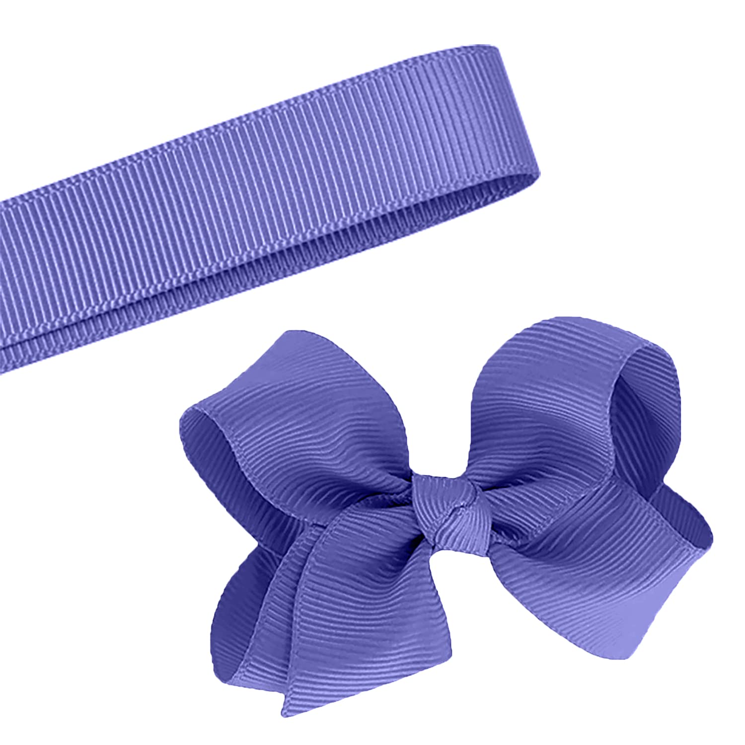 5 Yards Solid Periwinkle Grosgrain Ribbon - 1.5 Inch Wide DIY Craft Ribbon for Bows, Gift Wrapping, Hair Accessories & Scrapbooking (Made in USA)