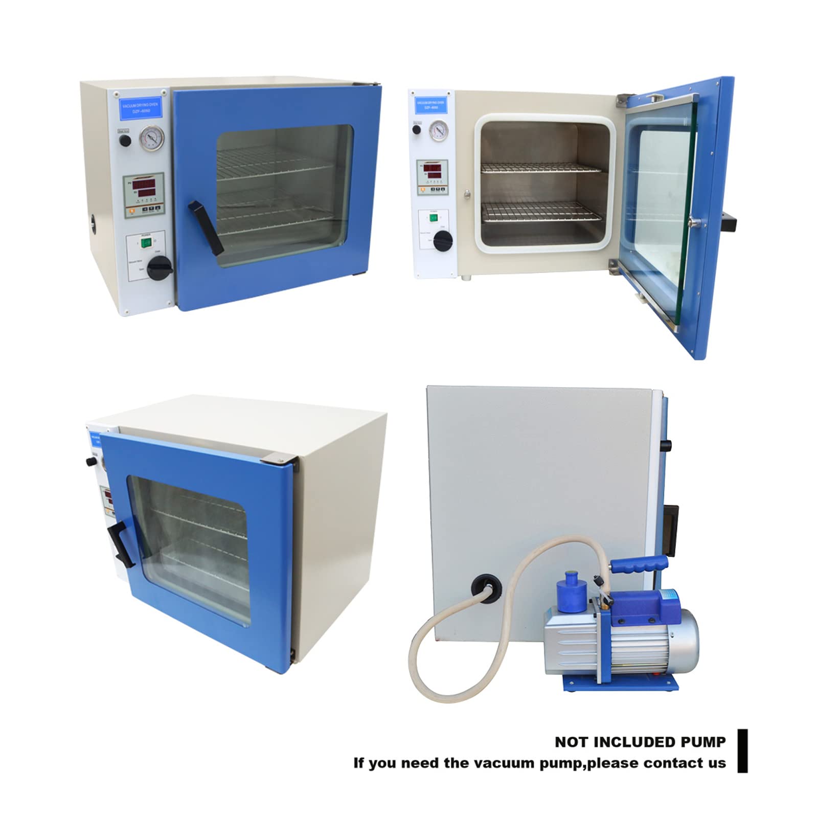 1.9 Cu Ft Vacuum Drying Oven for Industrial & Lab Use - Precise Temperature Control for Heat Treating, Baking & Sterilizing | Perfect for Electronics, Pharmaceuticals & Food Processing