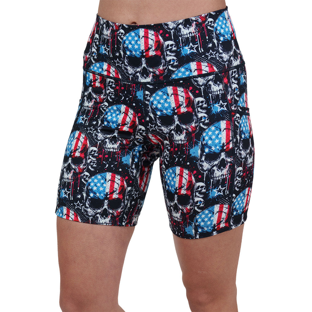 United Skulls Men's Casual Shorts - Comfortable Summer Athletic Shorts for Running, Gym & Outdoor Activities
