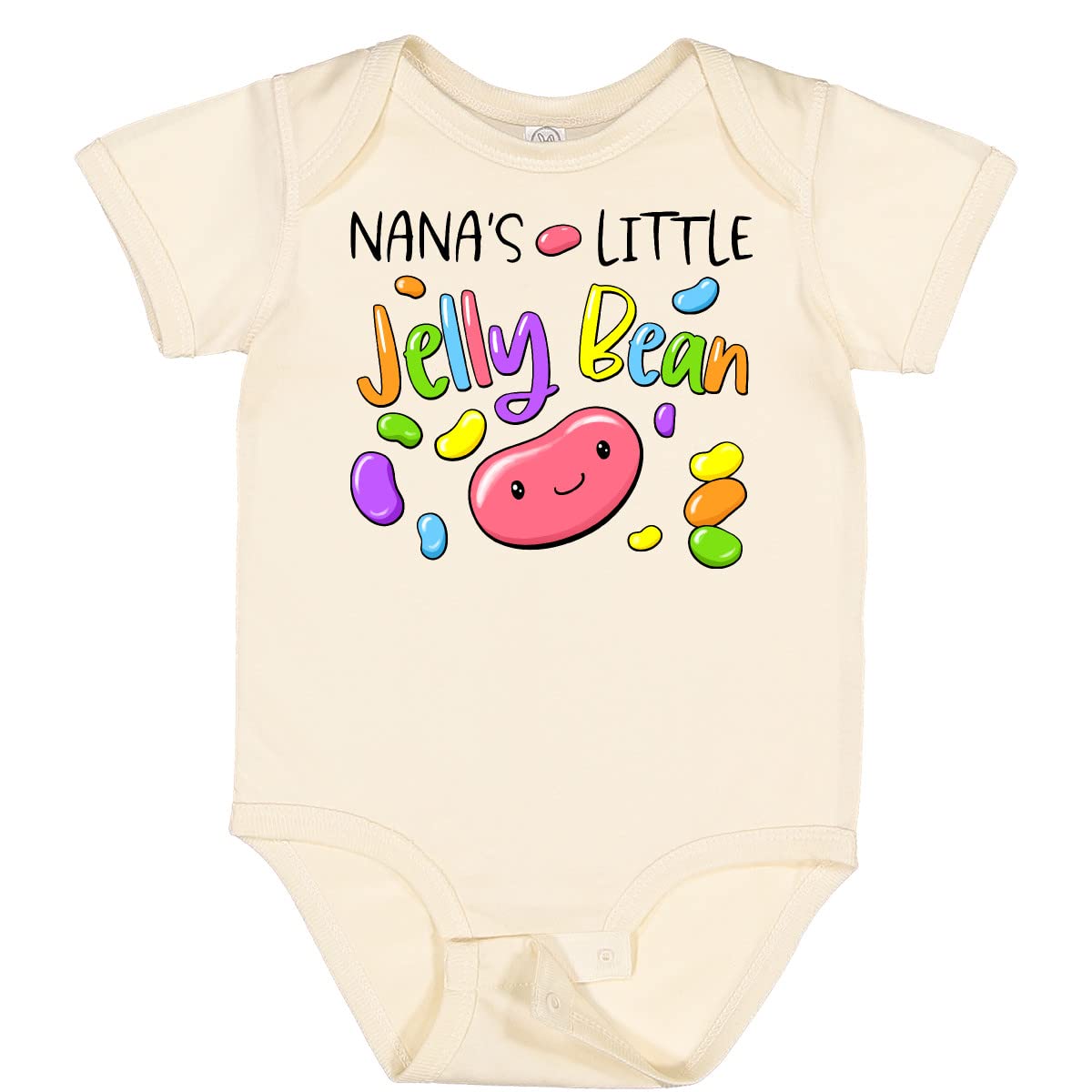 Inktastic Nana's Little Jellybean Cute Easter Candy Baby Bodysuit - Adorable Infant Onesie for Easter Gifts & Family Photos | Soft Cotton Baby Outfit for Newborns & Toddlers
