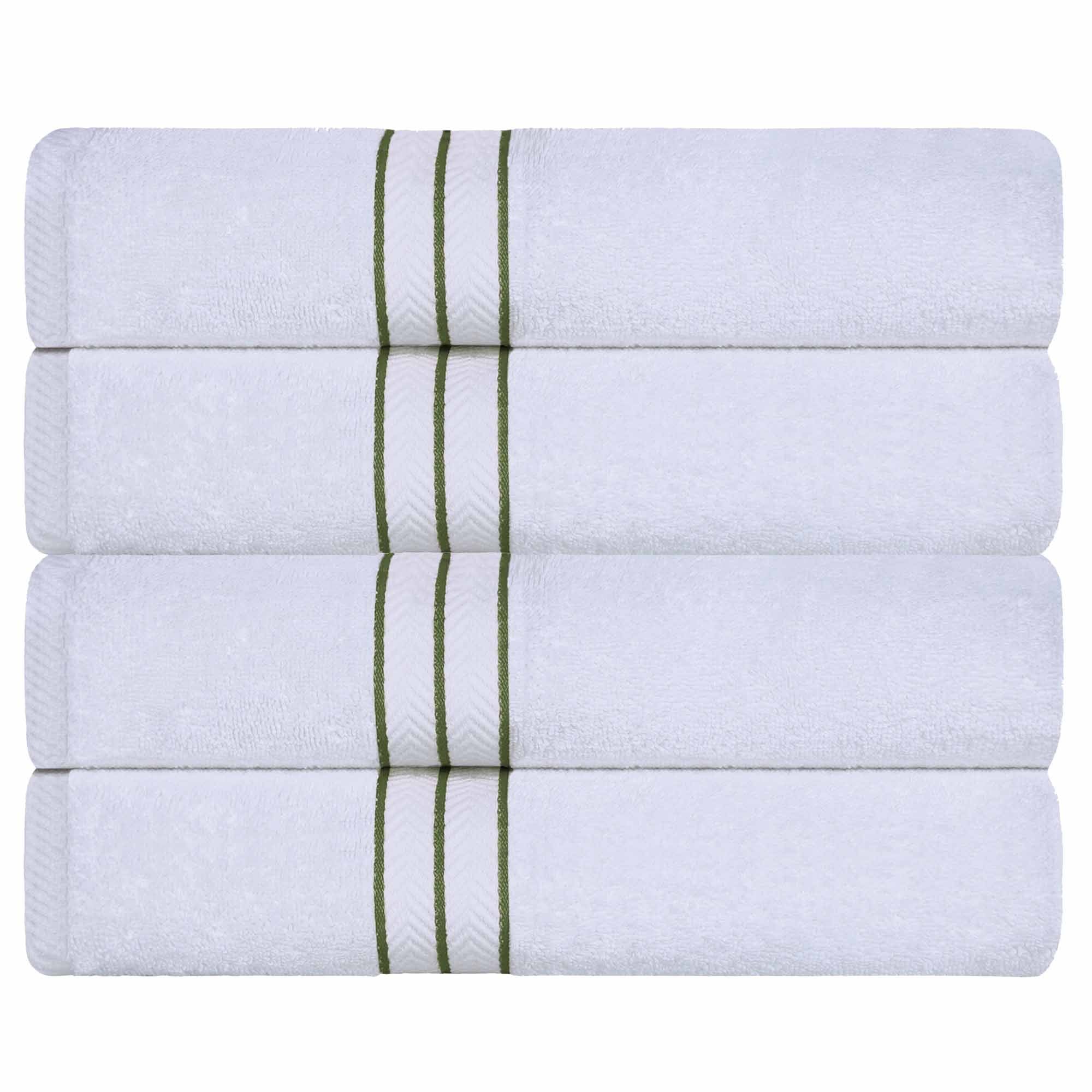 Premium Turkish Cotton Bath Towel Set - Ultra Plush, Highly Absorbent 4-Piece Set for Spa, Bath & Luxury Home Decor