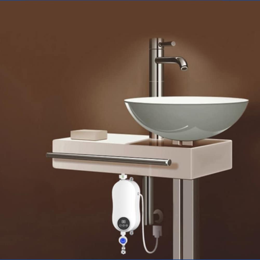 **Instant Electric Tankless Water Heater for Shower & Kitchen - On-Demand Hot Water Faucet for Bathroom & Sink - Perfect for Small Homes, Apartments & RVs**