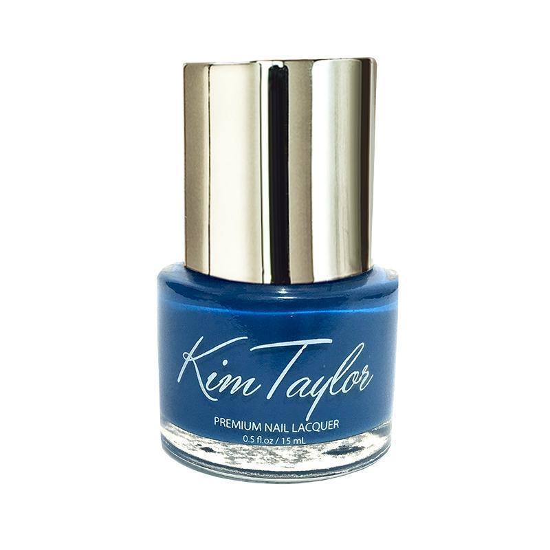 Crayola Blue Kim Taylor Nail Polish - Long Lasting & Vibrant Color for Manicures, Pedicures, and Nail Art Designs