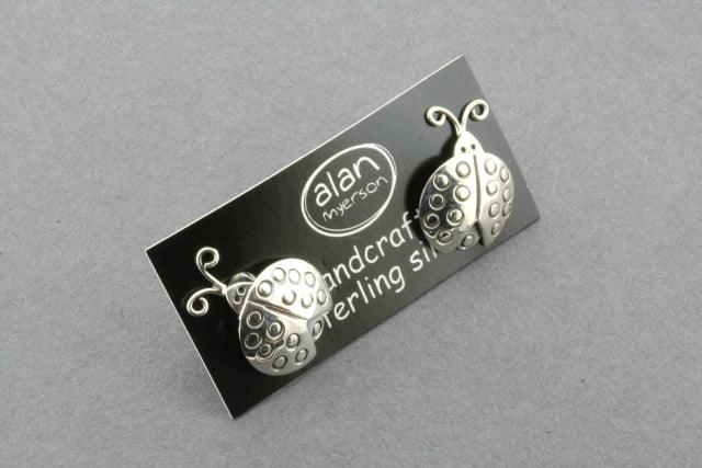 Sterling Silver Ladybug Stud Earrings - Cute & Dainty Jewelry for Women - Perfect for Everyday Wear, Gifts & Special Occasions