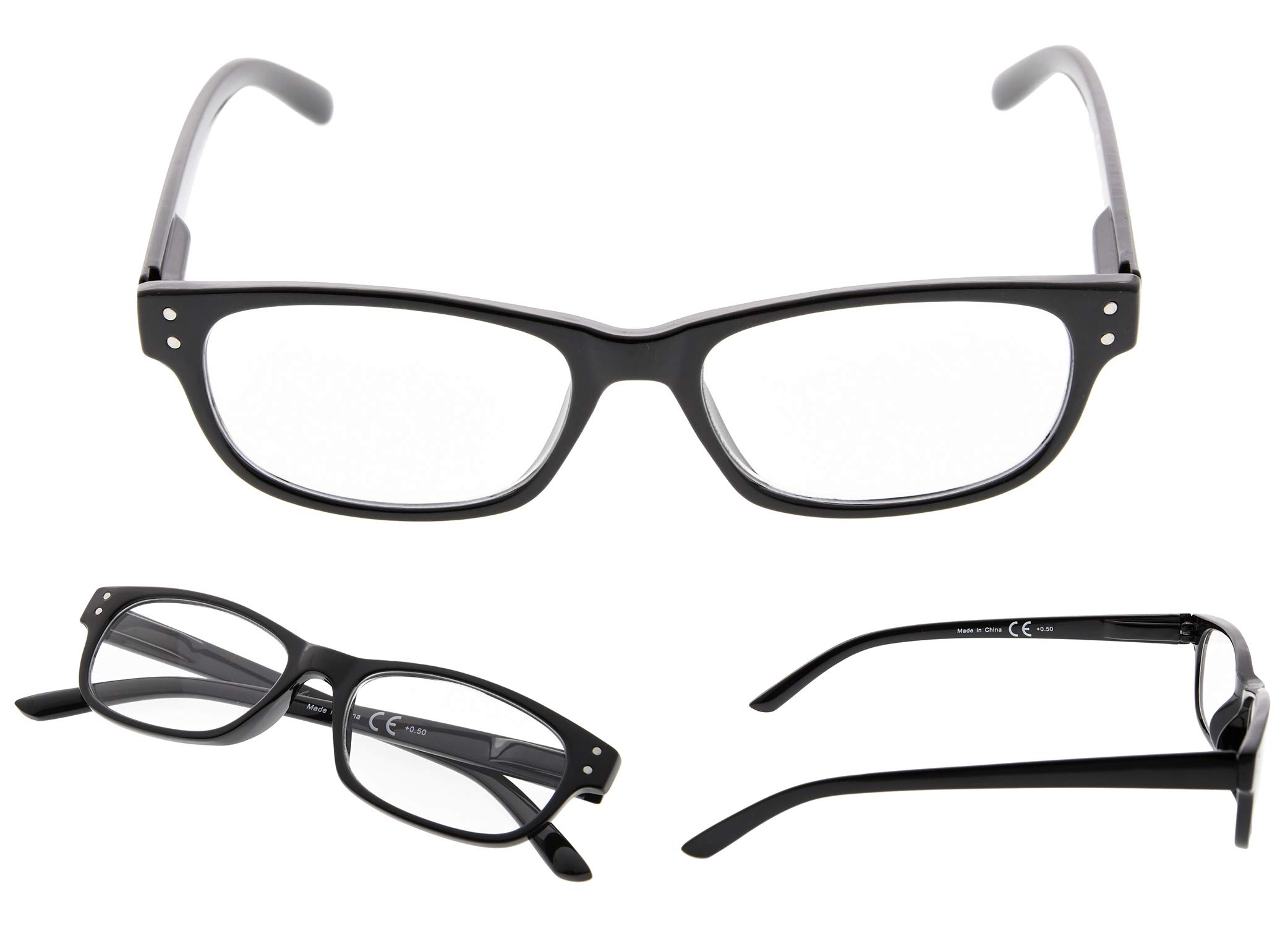 5-Pack Vintage Reading Glasses with Sunshine Readers - Stylish & Durable Eyewear for Reading, Crafts, and Outdoor Activities