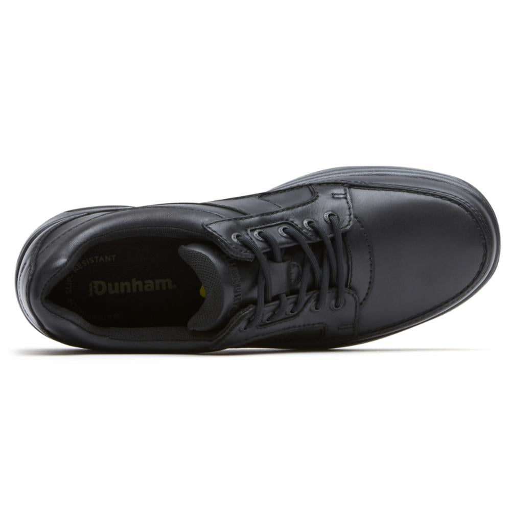 Dunham Men's Midland Service Oxford 8000 Black Dress Shoes - Comfortable & Durable for Work, Business & Formal Occasions