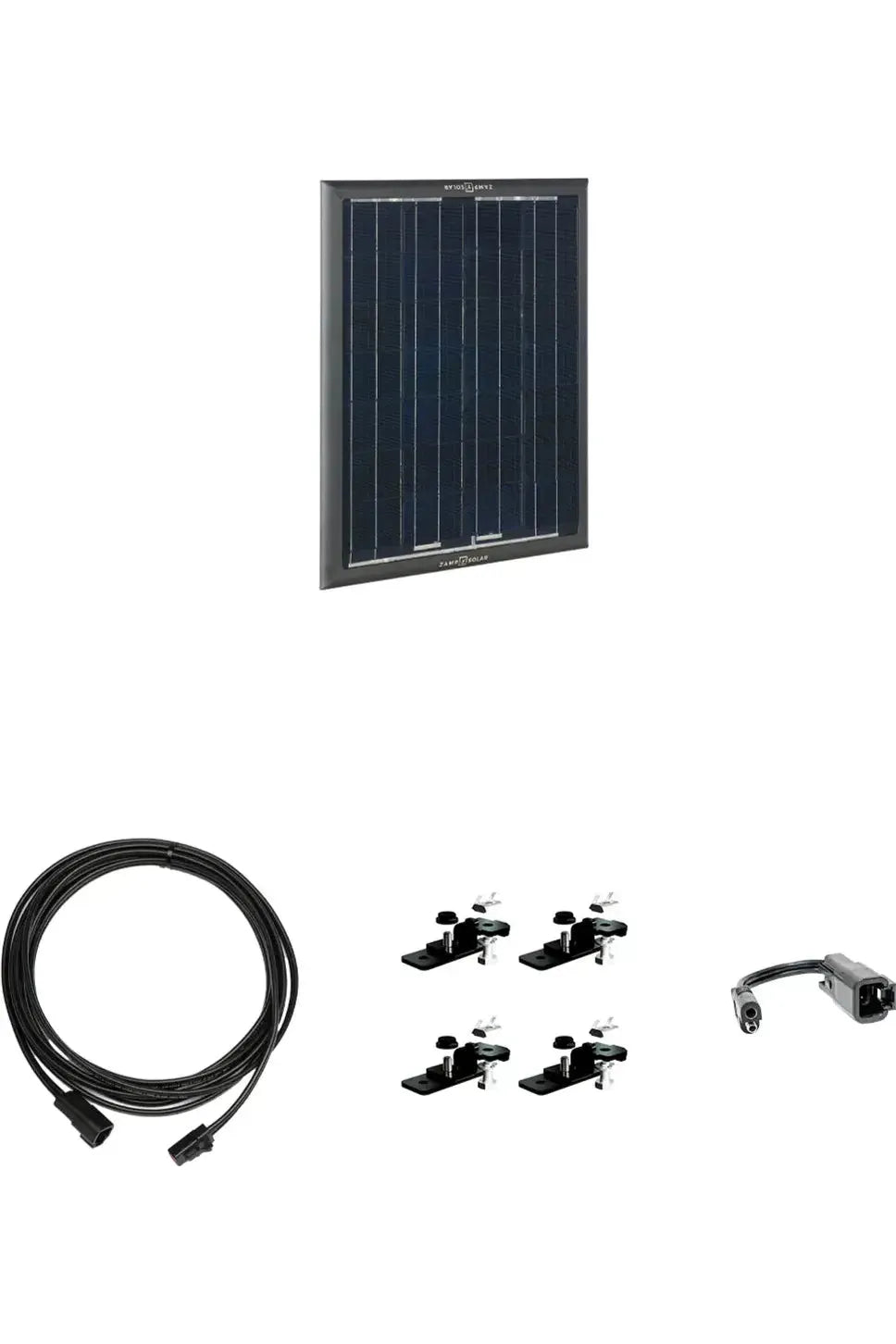 Zamp Solar OBSIDIAN® SERIES 25 Watt Solar Panel Kit - Portable Solar Charger for RV, Boat, Camping & Off-Grid Power - High Efficiency 12V Solar Panel with MC4 Connectors