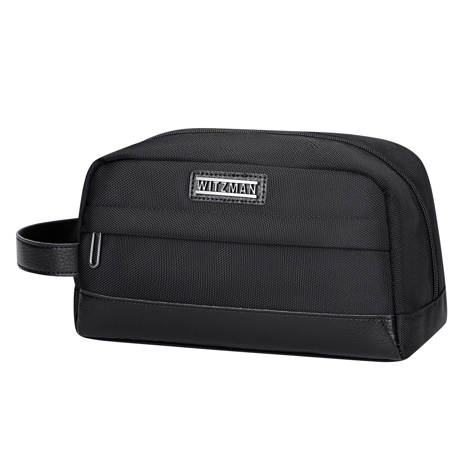 WITZMAN Water-Resistant Hanging Travel Toiletry Bag for Men & Women - Lightweight Shaving Dopp Kit & Cosmetic Organizer (B692 Black) - Perfect for Camping, Gym, Business Trips & Vacation Essentials