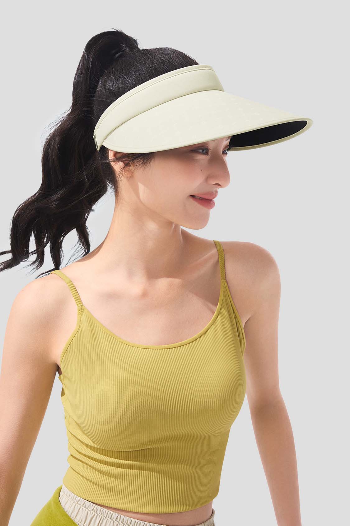 Guji Wide Brim Women's Sun Visor Hat UPF50+ for Outdoor Activities - Beach, Golf, Hiking & Gardening (BM569)