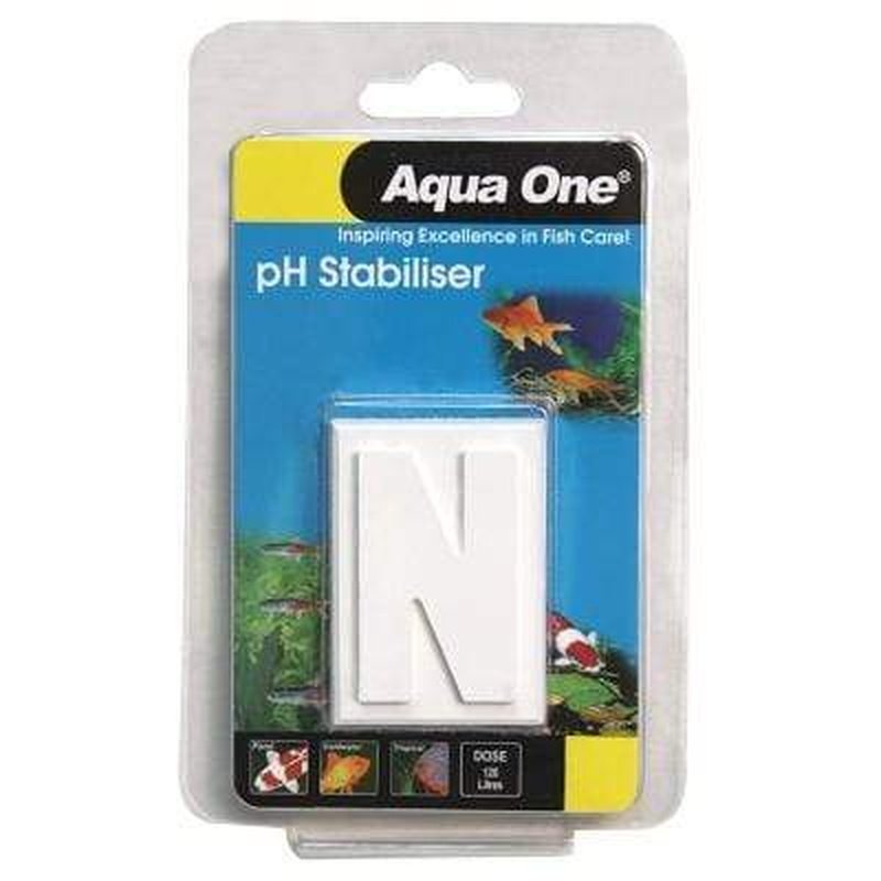 Aqua One pH Block Stabiliser 20g - Aquarium Water pH Stabilizer for Freshwater & Saltwater Fish Tanks - Maintains Optimal pH Levels for Healthy Fish & Plants