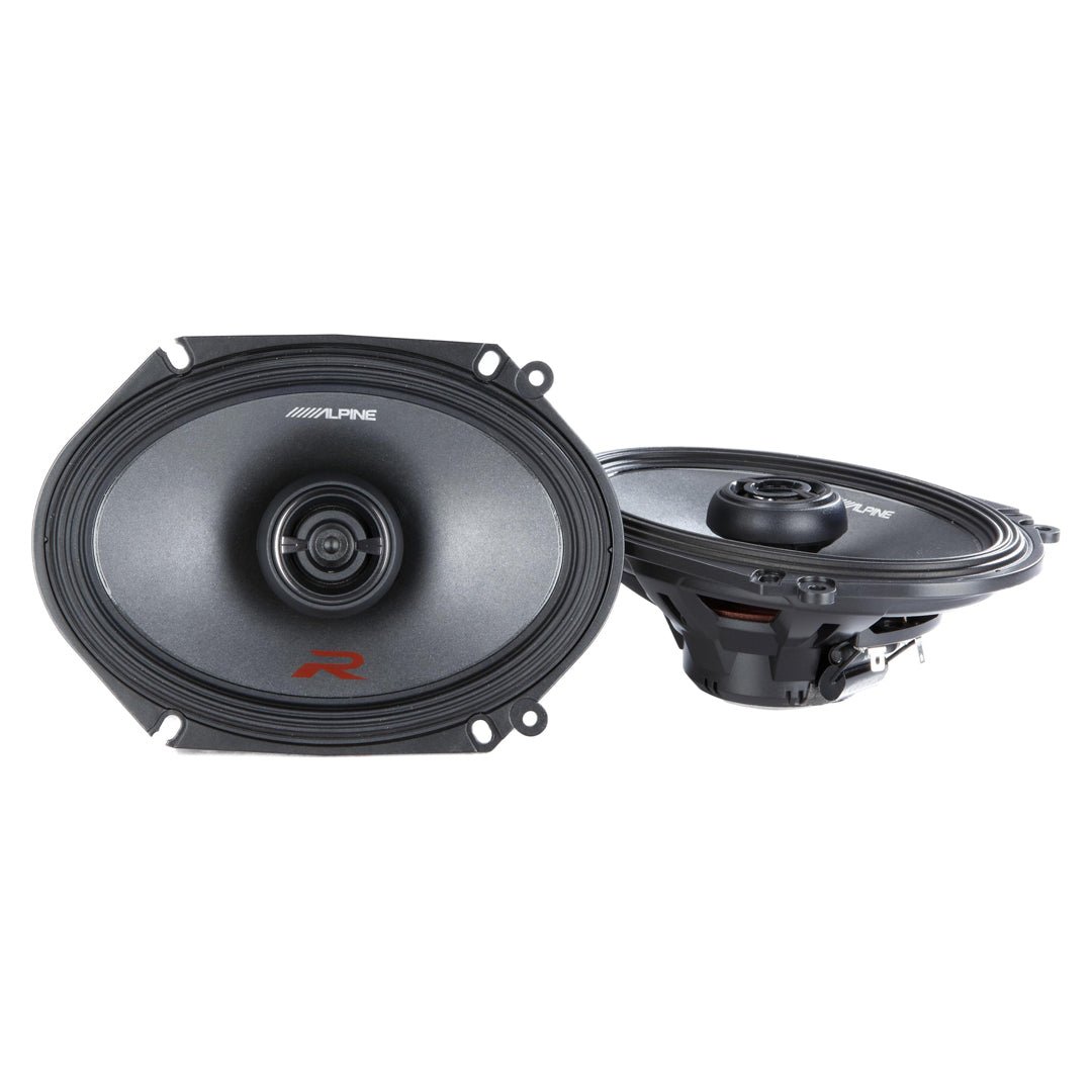 Alpine R-S68 6x8 Inch 2-Way Coaxial Car Speakers - 300W Peak Power, High-Performance Audio for Cars, Trucks & SUVs - Perfect for Upgrading Factory Sound System