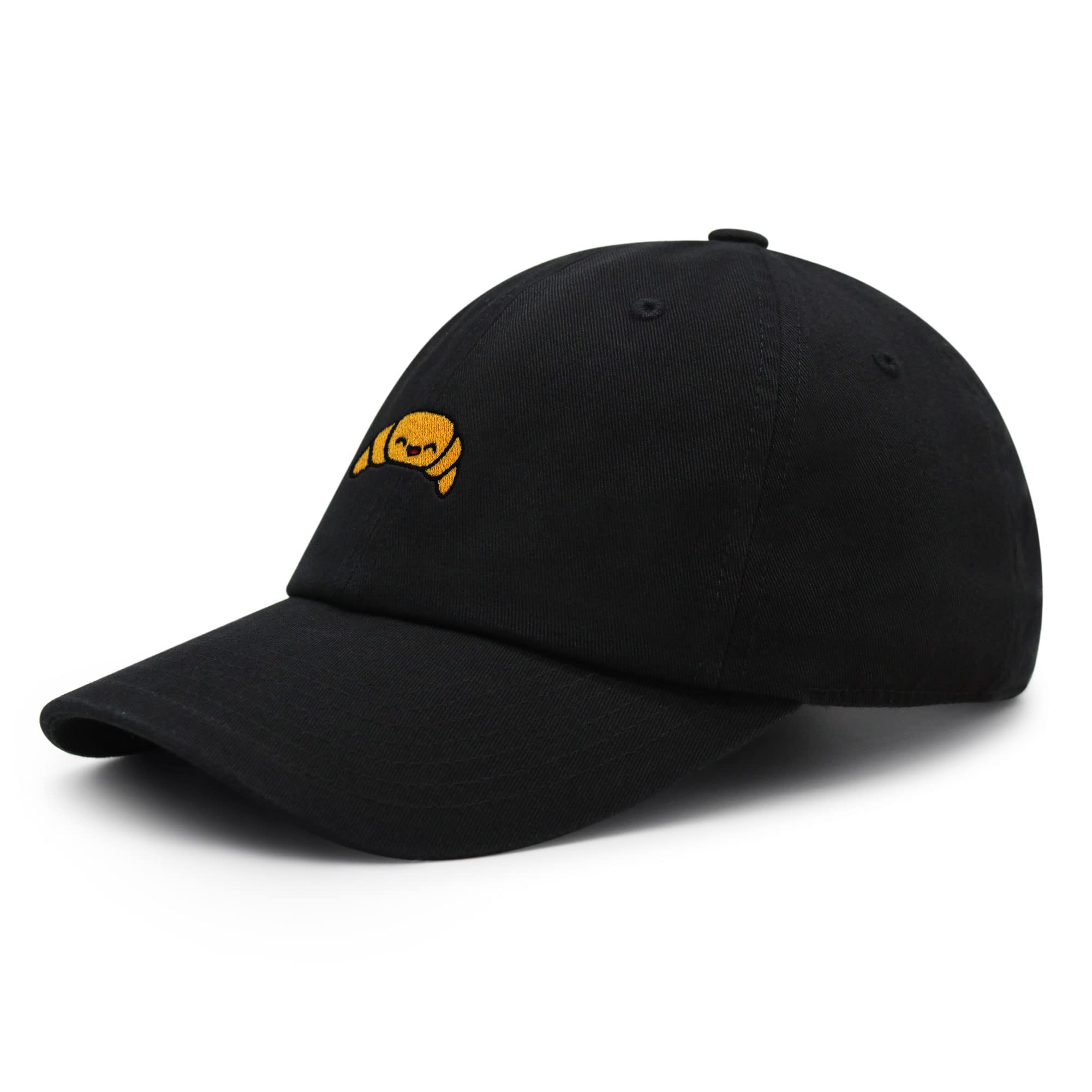 JPAK Premium Embroidered Croissant Dad Hat - Trendy Baseball Cap for Bread Lovers & Foodies | Perfect for Cafes, Bakeries & Casual Outings
