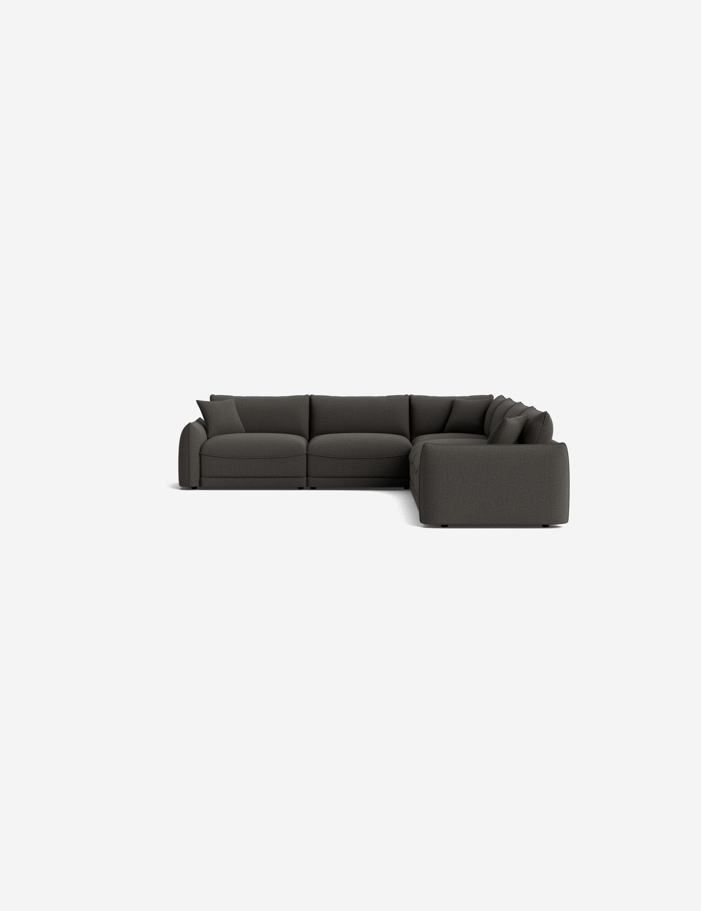 Balmer Modular Corner Sectional Sofa - Modern L-Shaped Couch for Living Room, Home Theater & Lounge Areas | Customizable Configurations