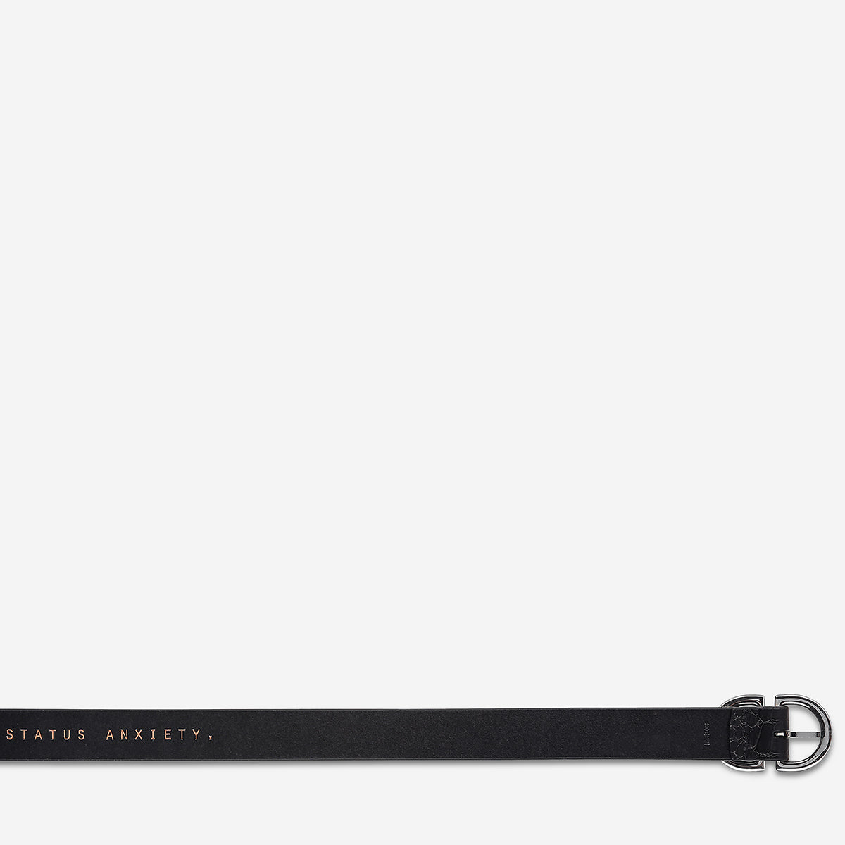 Reverse Buckle Belt - Black Crocodile Embossed Leather with Silver Hardware | Stylish & Durable for Casual, Business & Formal Occasions