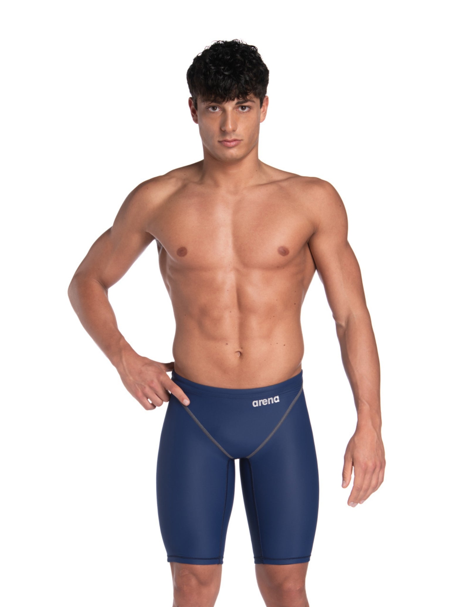 Powerskin ST NEXT Jammer Swimwear - High Performance Competition Swim Suit for Men & Women - Navy Blue Racing Swimsuit for Lap Swimming, Triathlon & Water Sports
