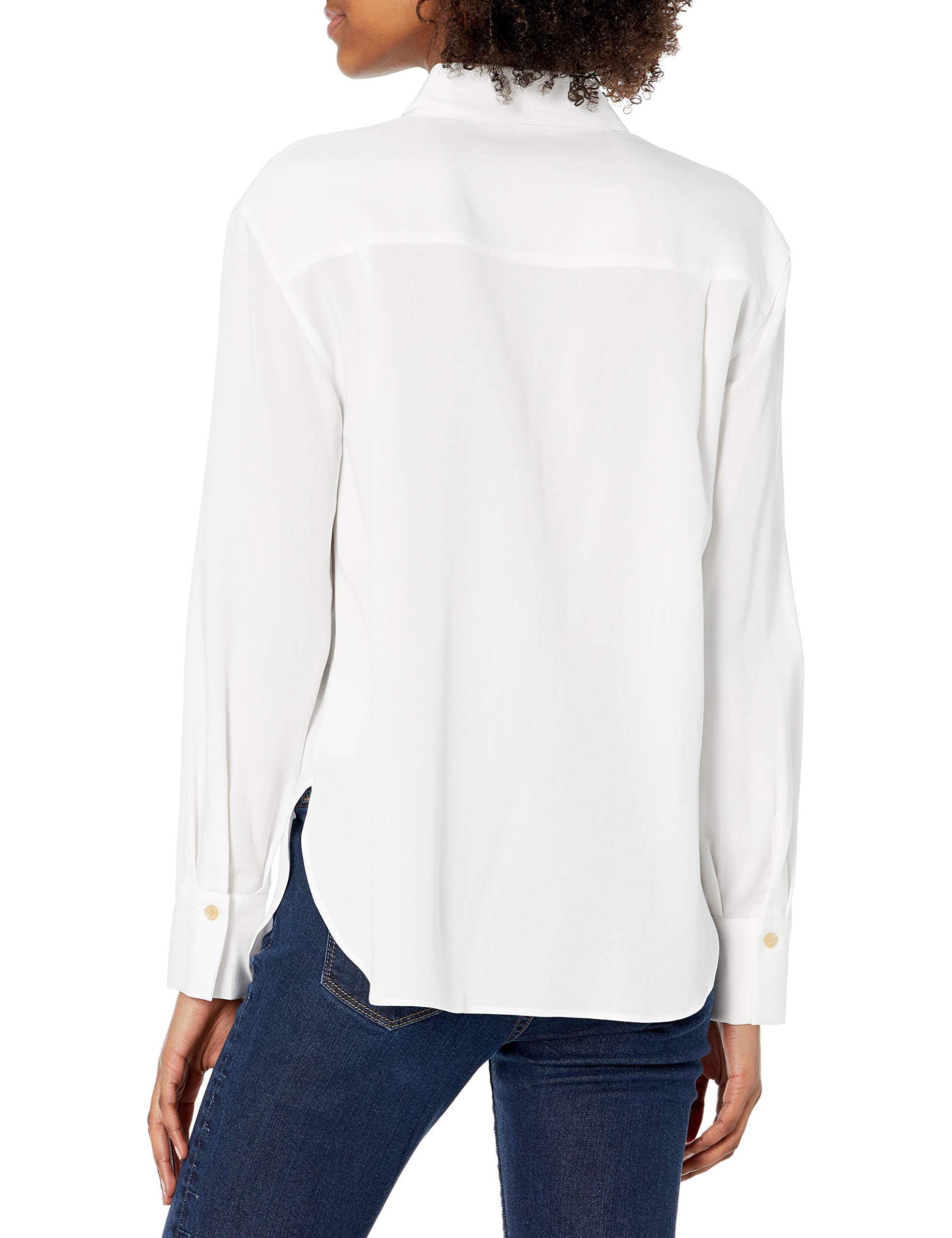 Vince Women's Shaped Collar Shirt - Stylish & Comfortable Blouse for Work, Office & Casual Wear | Perfect for Business Attire, Date Night & Everyday Outfits
