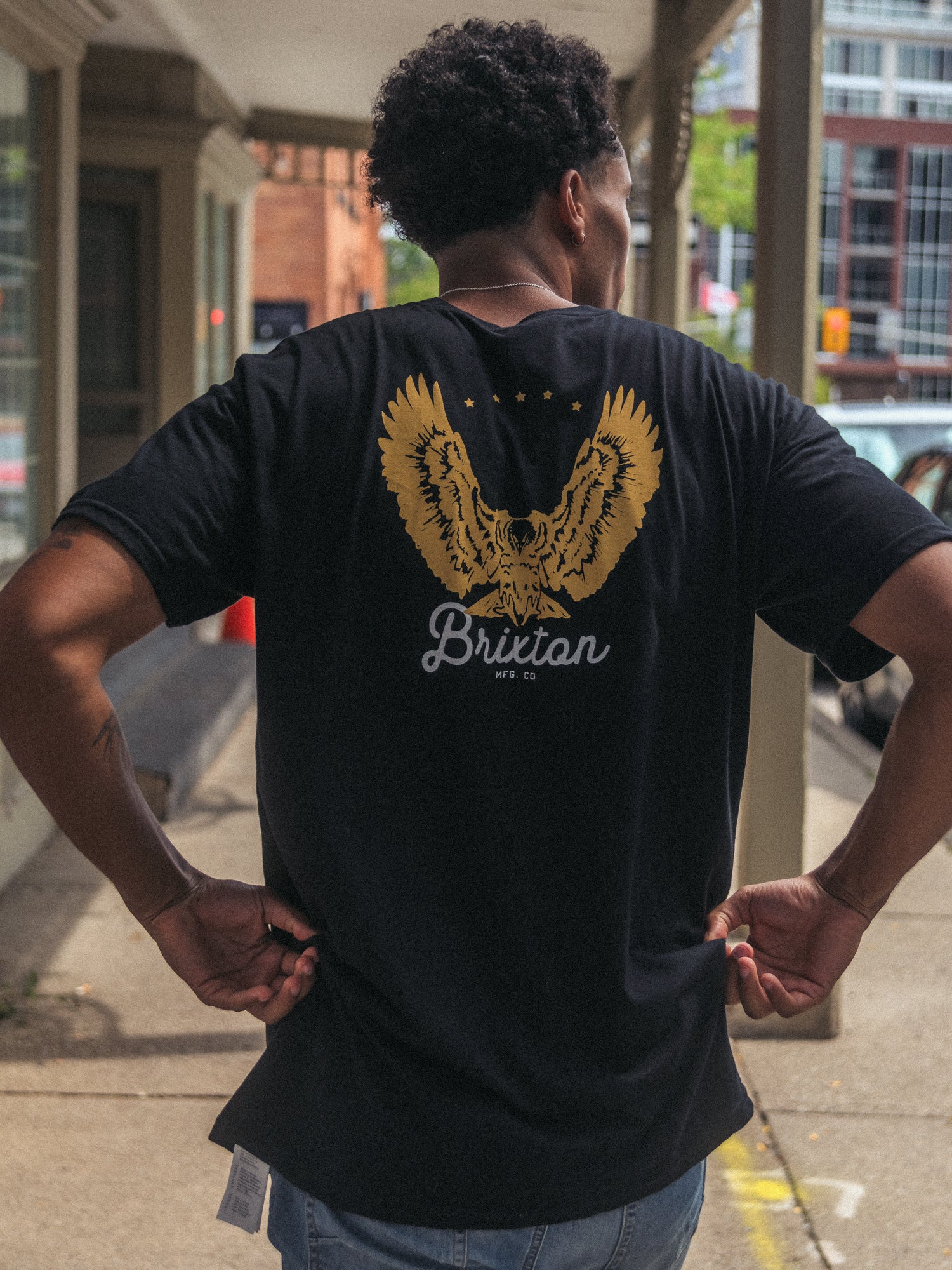 BRIXTON Talon T-Shirt for Men - Stylish & Comfortable Cotton Tee - Clearance Sale - Perfect for Casual Wear, Street Style & Everyday Outfits