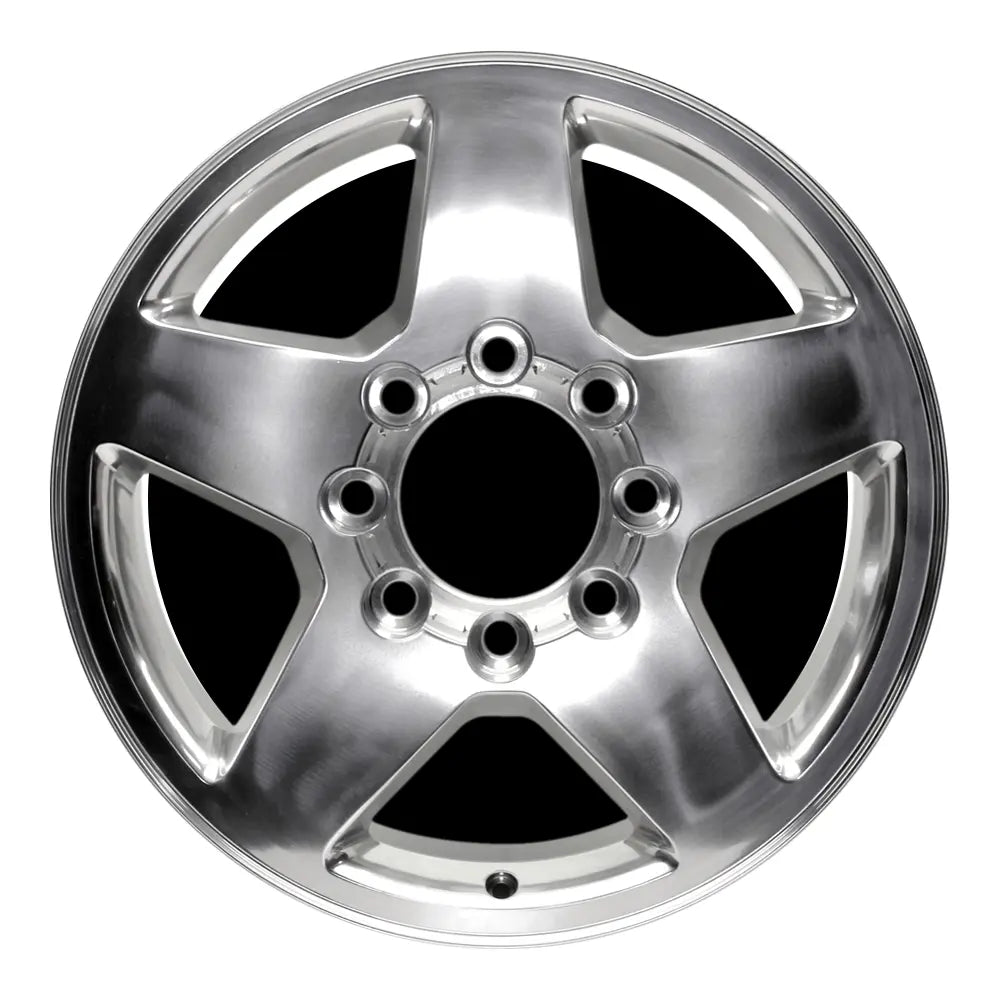 20 Inch GM Trucks Chevy Silverado 2500/3500 OEM Wheels - Polished Rim 5503 (Part #9598089) - Perfect for Off-Roading & Truck Upgrades