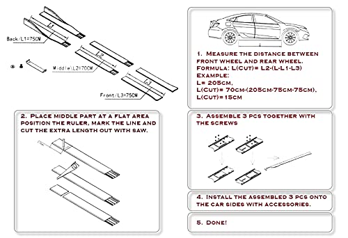 Q1-TECH 9-Piece Front Bumper Lip & Side Skirt Extensions Diffuser Body Kit for 2013-2015 Nissan Altima Sedan - Unpainted Matte Black Spoiler & Air Chin Splitter - Perfect for Car Customization & Street Style Enhancement