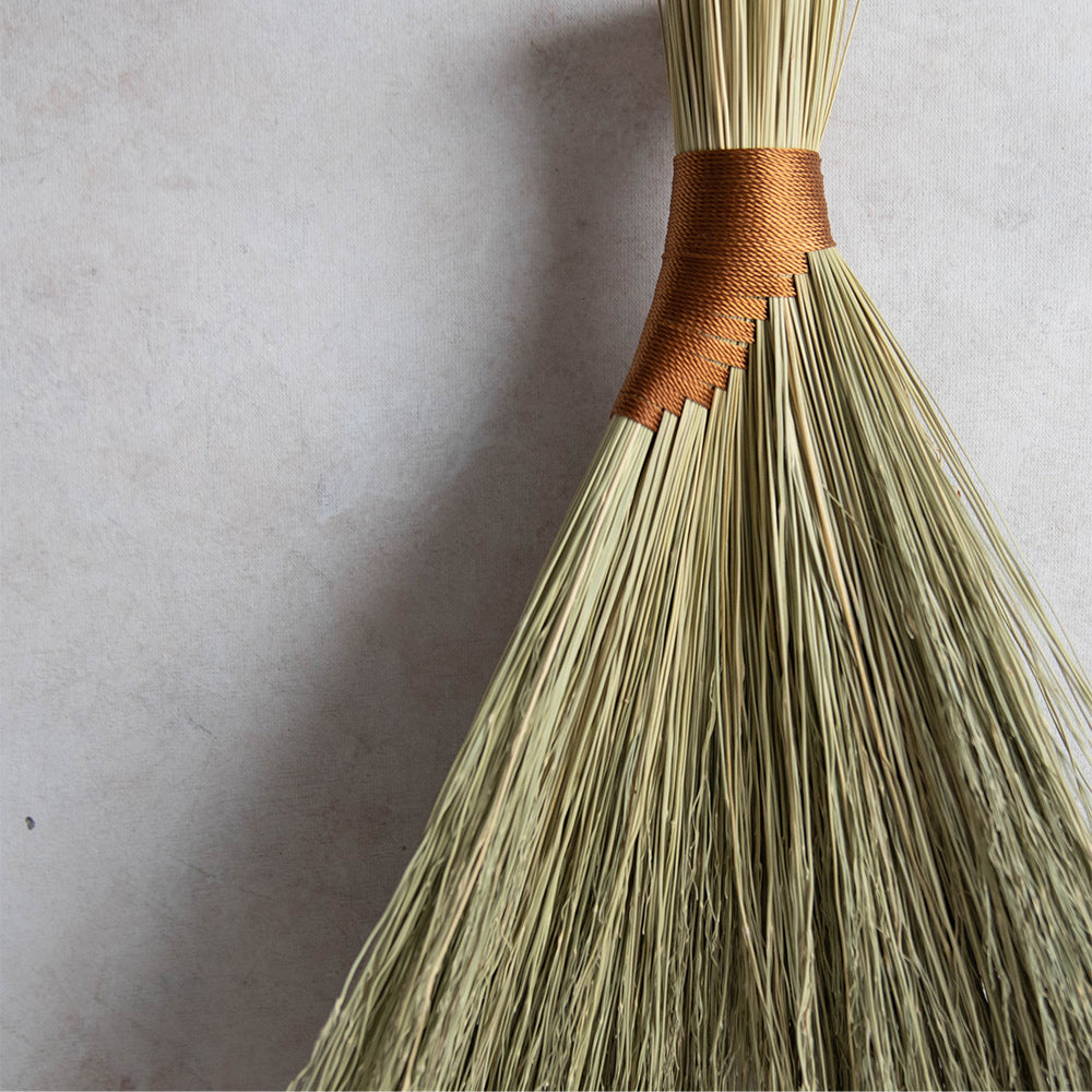 Premium Turkey Wing Whisk Broom - Natural Feather Broom for Dusting, Cleaning & Home Decor | Ideal for Fireplace, Hearth, and Hardwood Floors