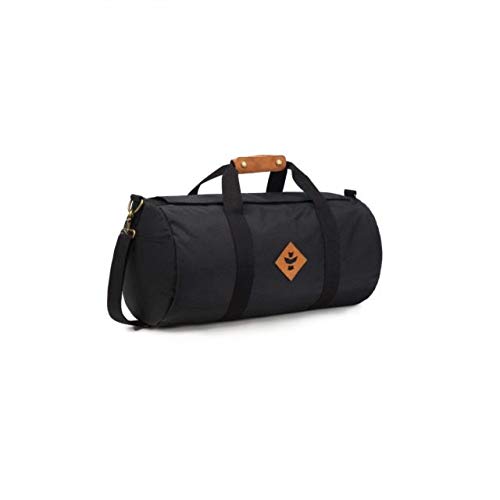 Revelry Overnighter Small Odor-Proof Duffle Bag - Black | Waterproof & Smell-Proof Travel Bag for Gym, Camping & Weekend Getaways