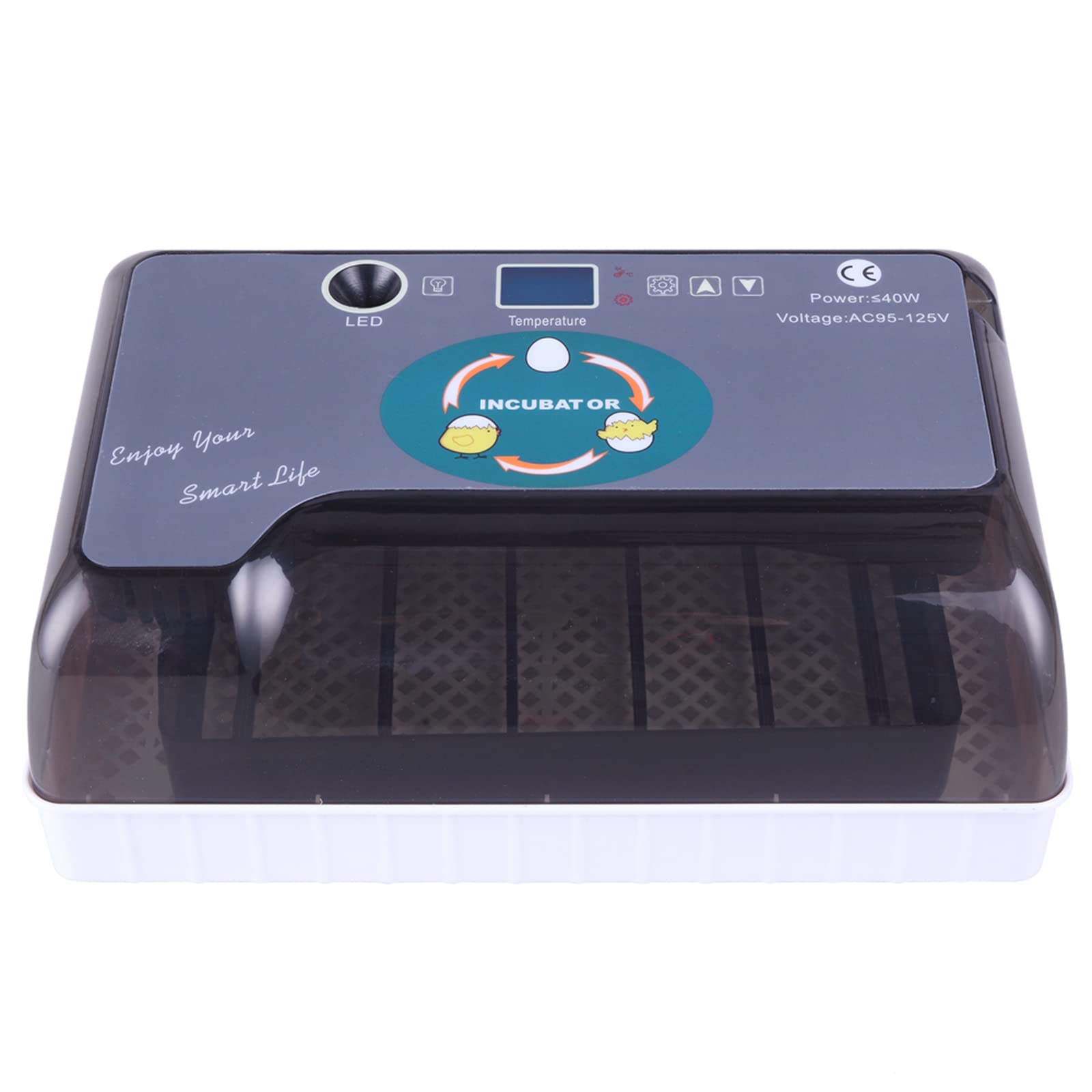 12-Egg Adjustable Egg Tray - Fully Automatic Poultry Incubator Set, Durable & Safe for Chicken, Duck, Quail Eggs - Perfect for Home Farming, Hatching Projects & Backyard Poultry Raising