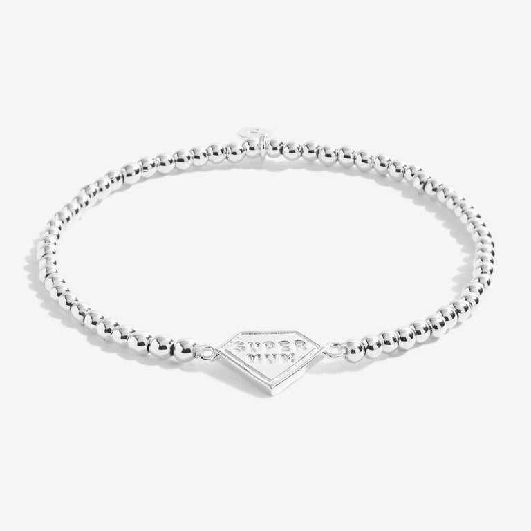Joma Jewellery Bracelet - A Little Super Mum - Elegant & Stylish Gift for Moms, Perfect for Mother's Day, Birthday & Special Occasions