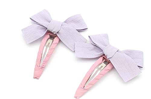 8 Packs Non-Slip Butterfly Hair Clips for Baby Girls - Soft Nylon Hair Bows & Barrettes for Toddlers & Kids - Perfect for Daily Wear, Parties & Photo Shoots