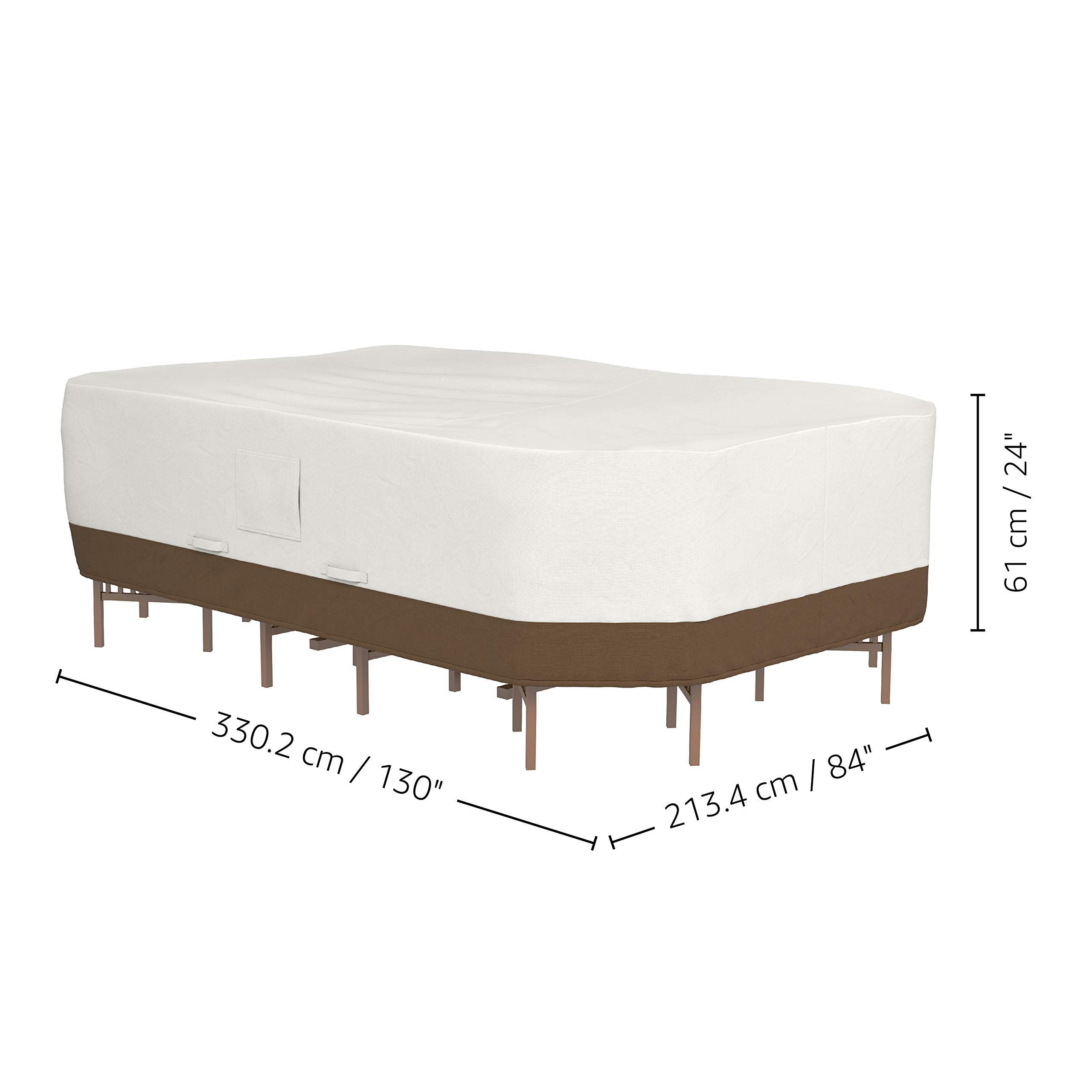 Amazon Basics Waterproof & UV-Resistant Patio Cover for Outdoor Furniture - X-Large 130